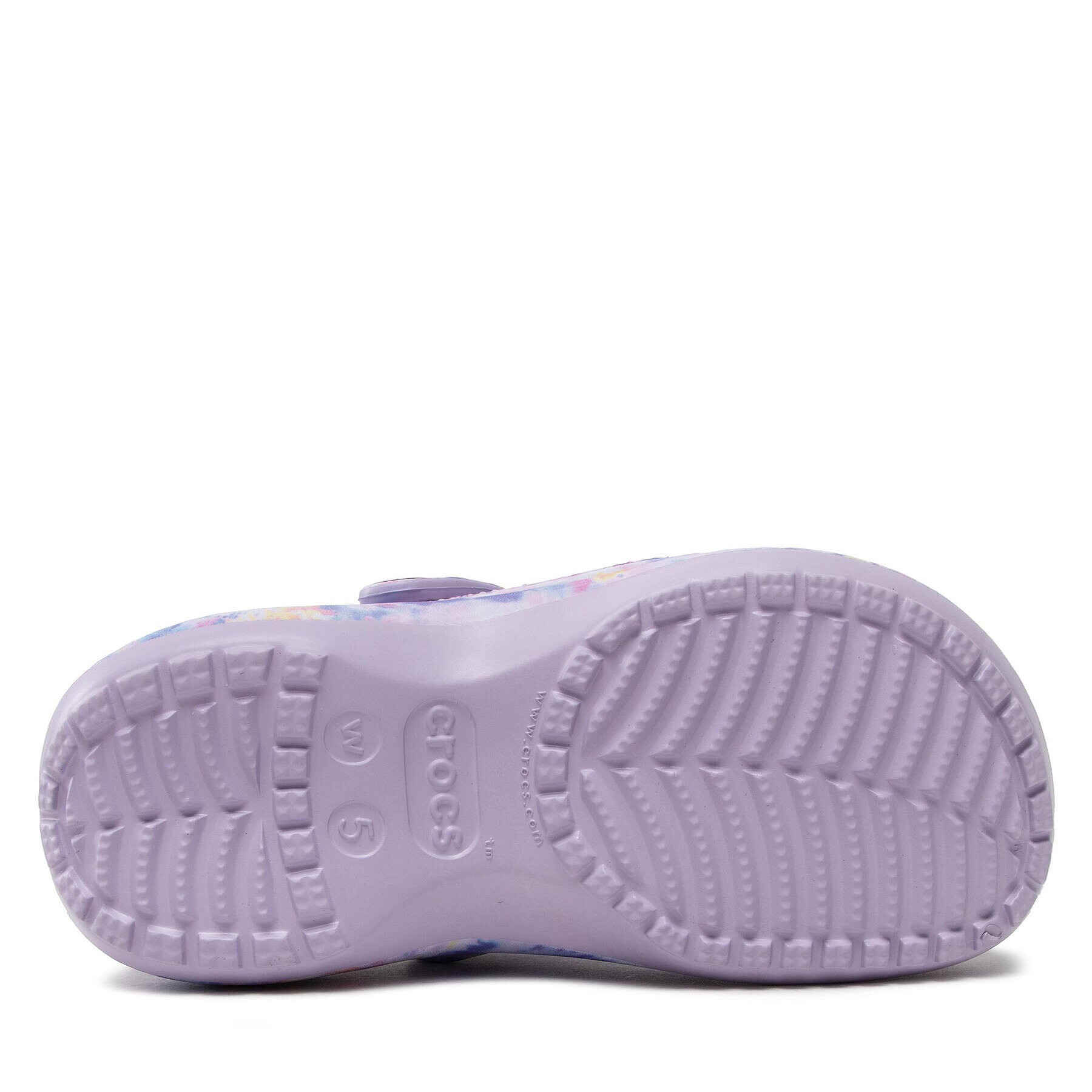 Crocs Чехли Classic Platform Tie Dye Graph Clgw 207151 Виолетов - Pepit.bg