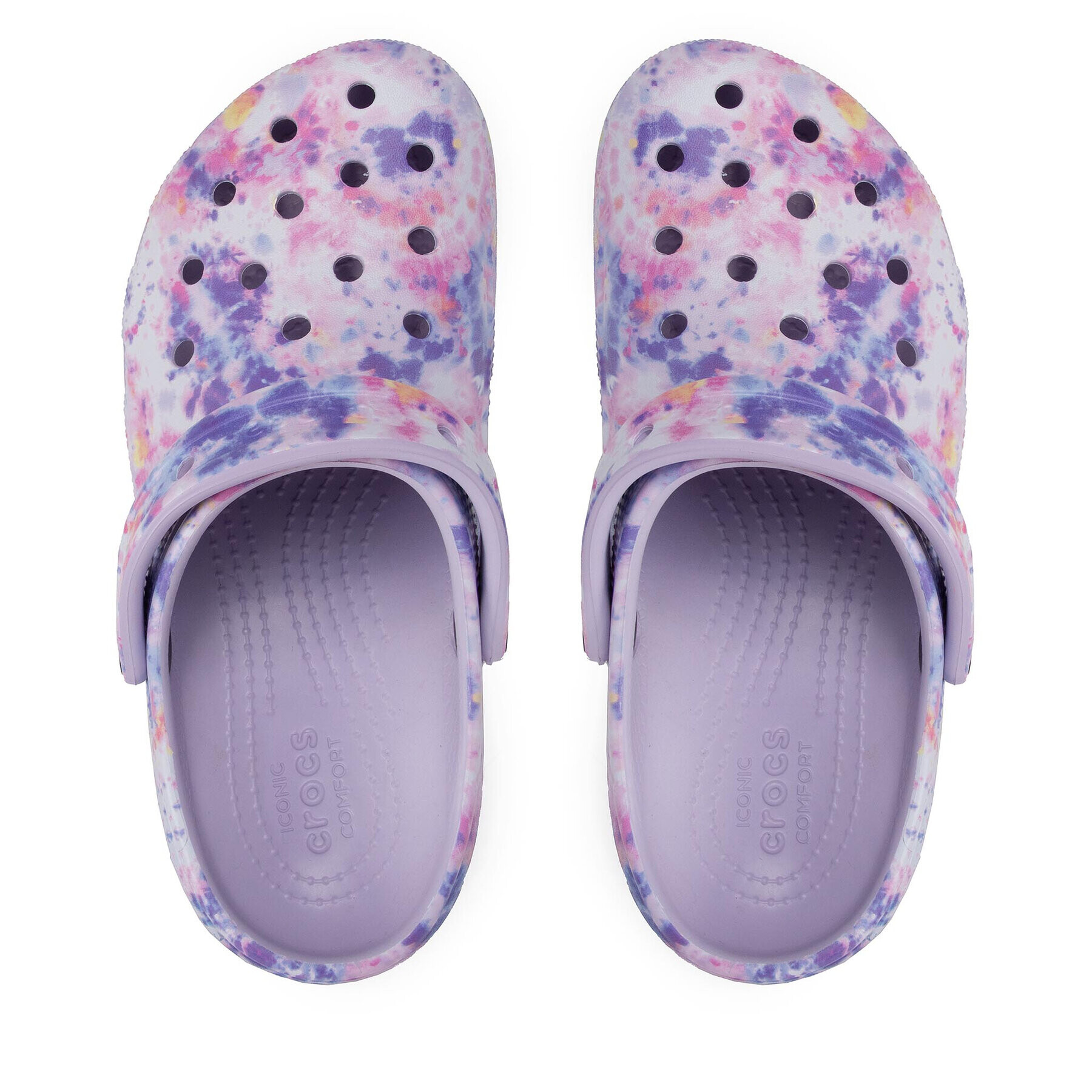 Crocs Чехли Classic Platform Tie Dye Graph Clgw 207151 Виолетов - Pepit.bg