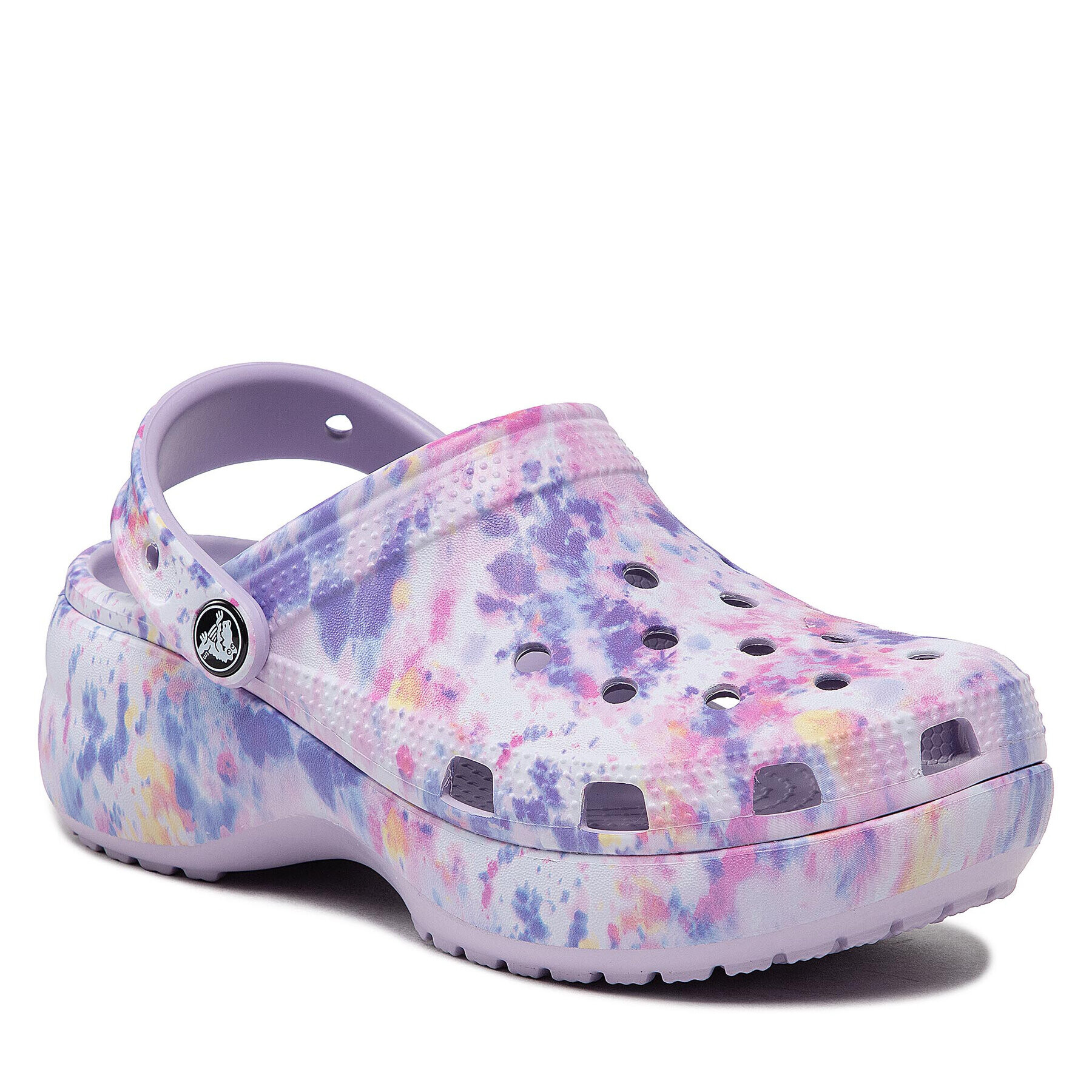 Crocs Чехли Classic Platform Tie Dye Graph Clgw 207151 Виолетов - Pepit.bg