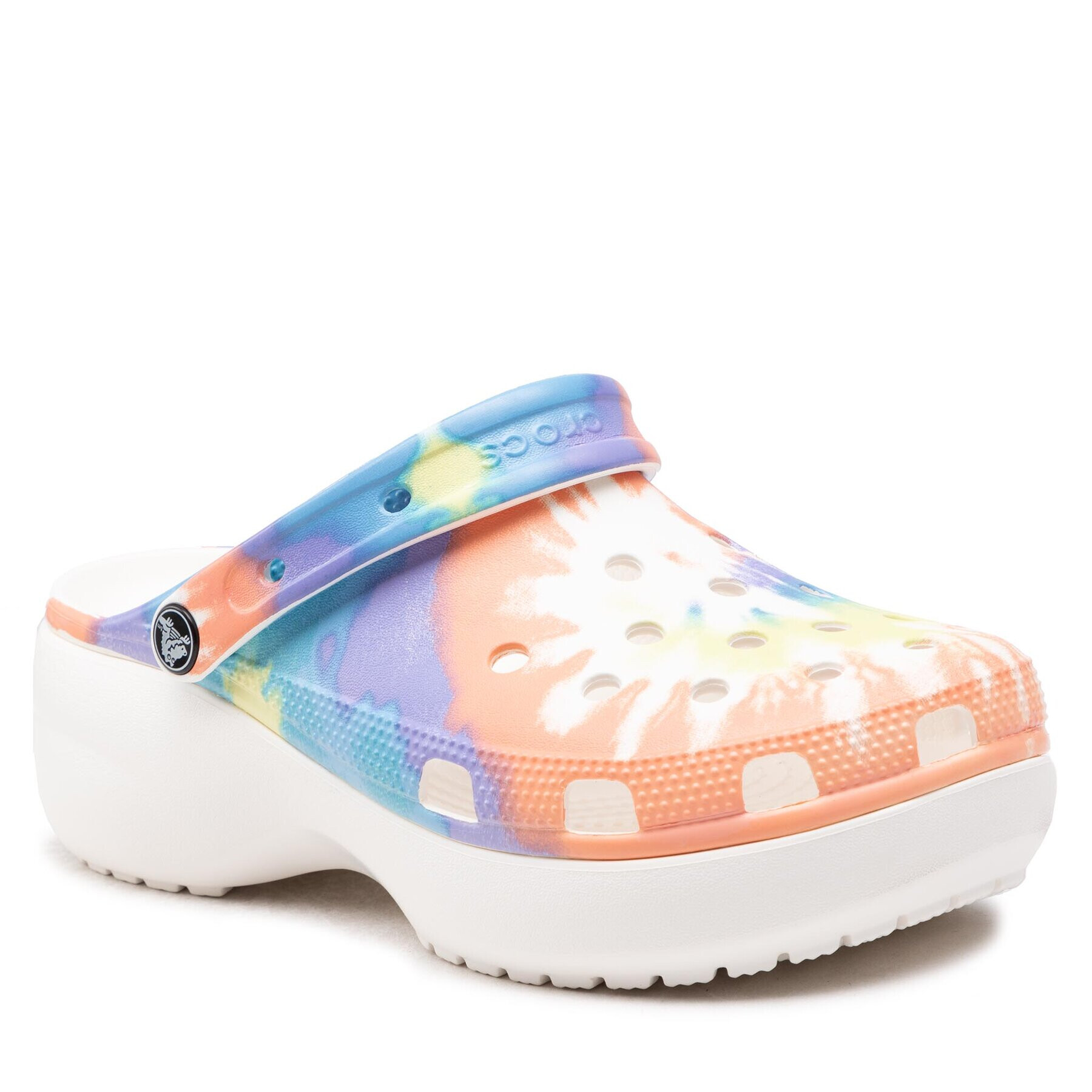 Crocs Чехли Classic Platform Tiedye Graphclgw 207151 Цветен - Pepit.bg