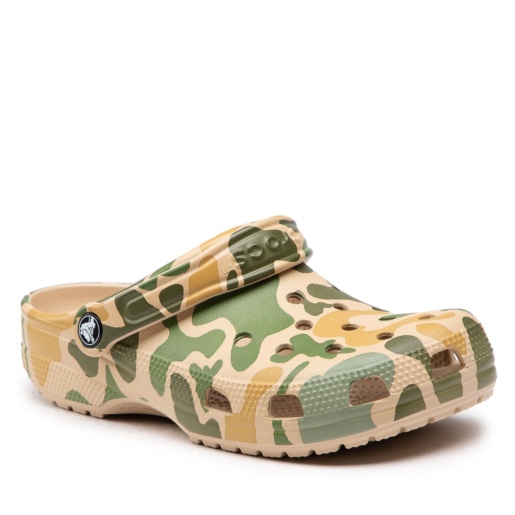 Crocs Чехли Classic Printed Camo Clog 206454 Зелен - Pepit.bg