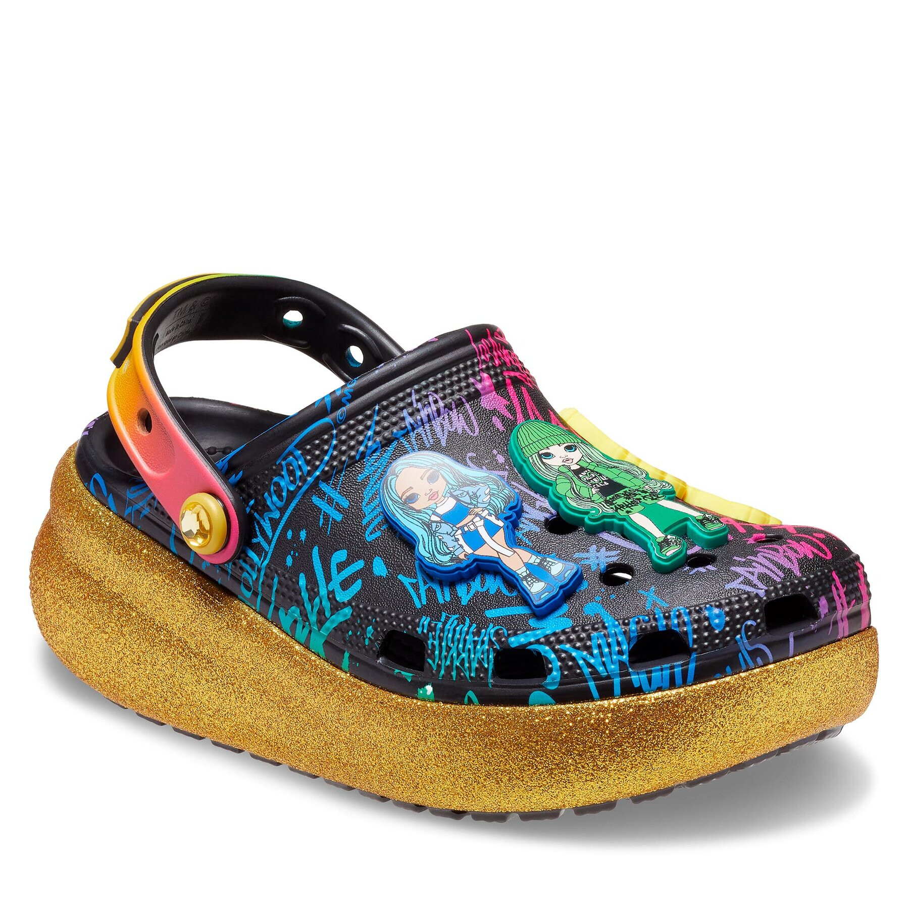 Crocs Чехли Classic Rainbow High Cutie Clog Kids 208116 Цветен - Pepit.bg