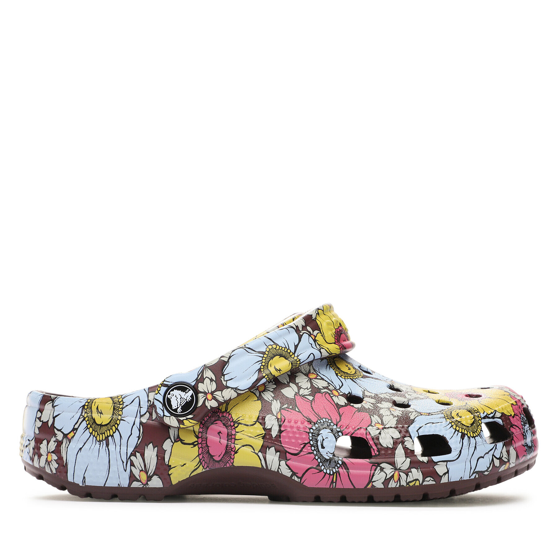 Crocs Чехли Classic Retro Floral Clog 208954 Бордо - Pepit.bg