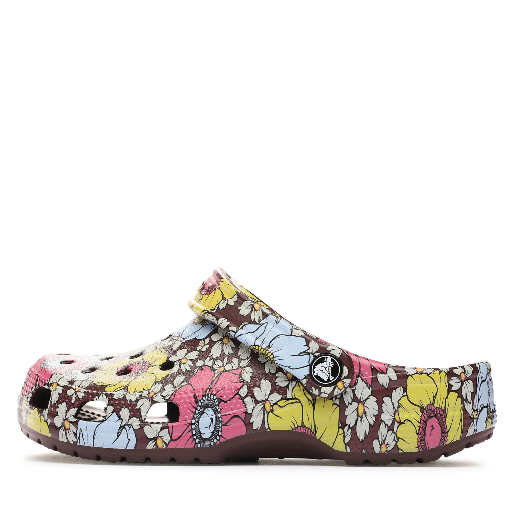 Crocs Чехли Classic Retro Floral Clog 208954 Бордо - Pepit.bg