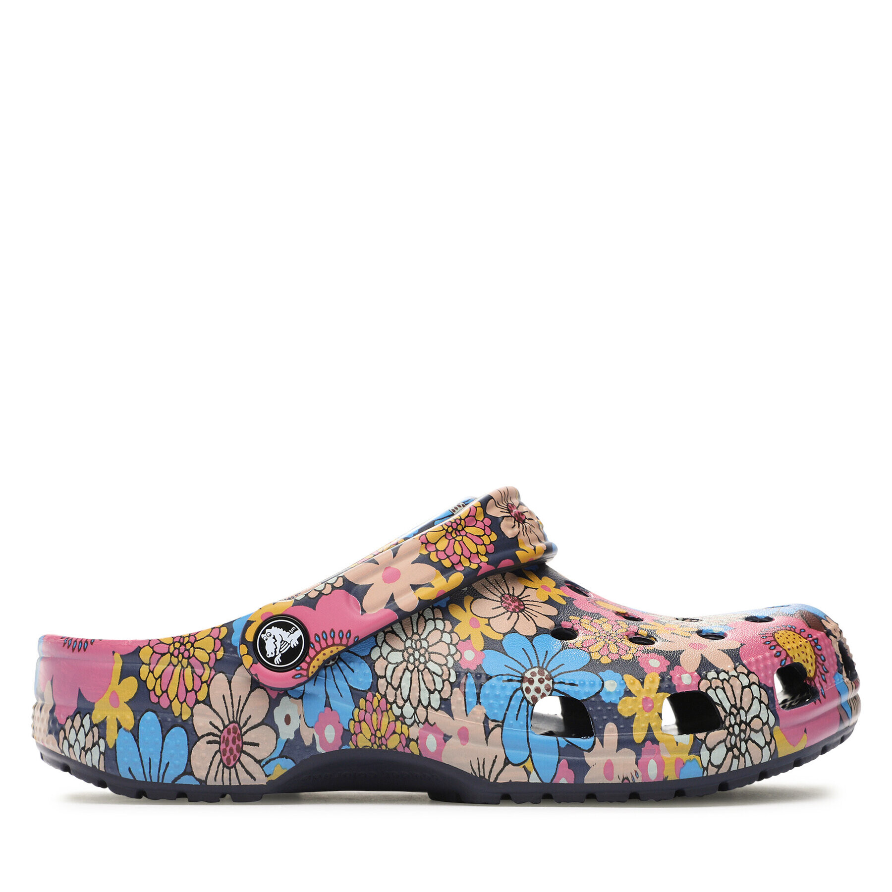 Crocs Чехли Classic Retro Floral Clog 208954 Тъмносин - Pepit.bg