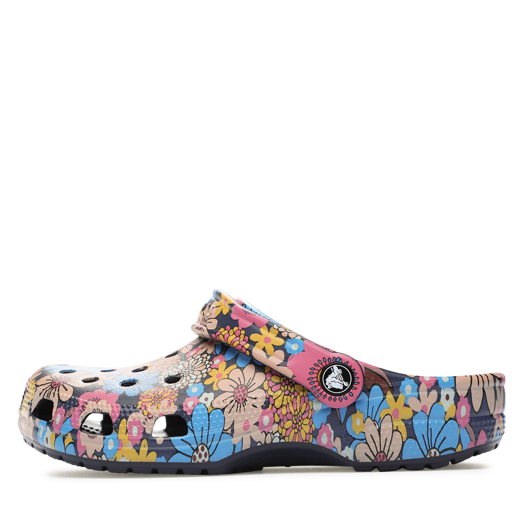 Crocs Чехли Classic Retro Floral Clog 208954 Тъмносин - Pepit.bg