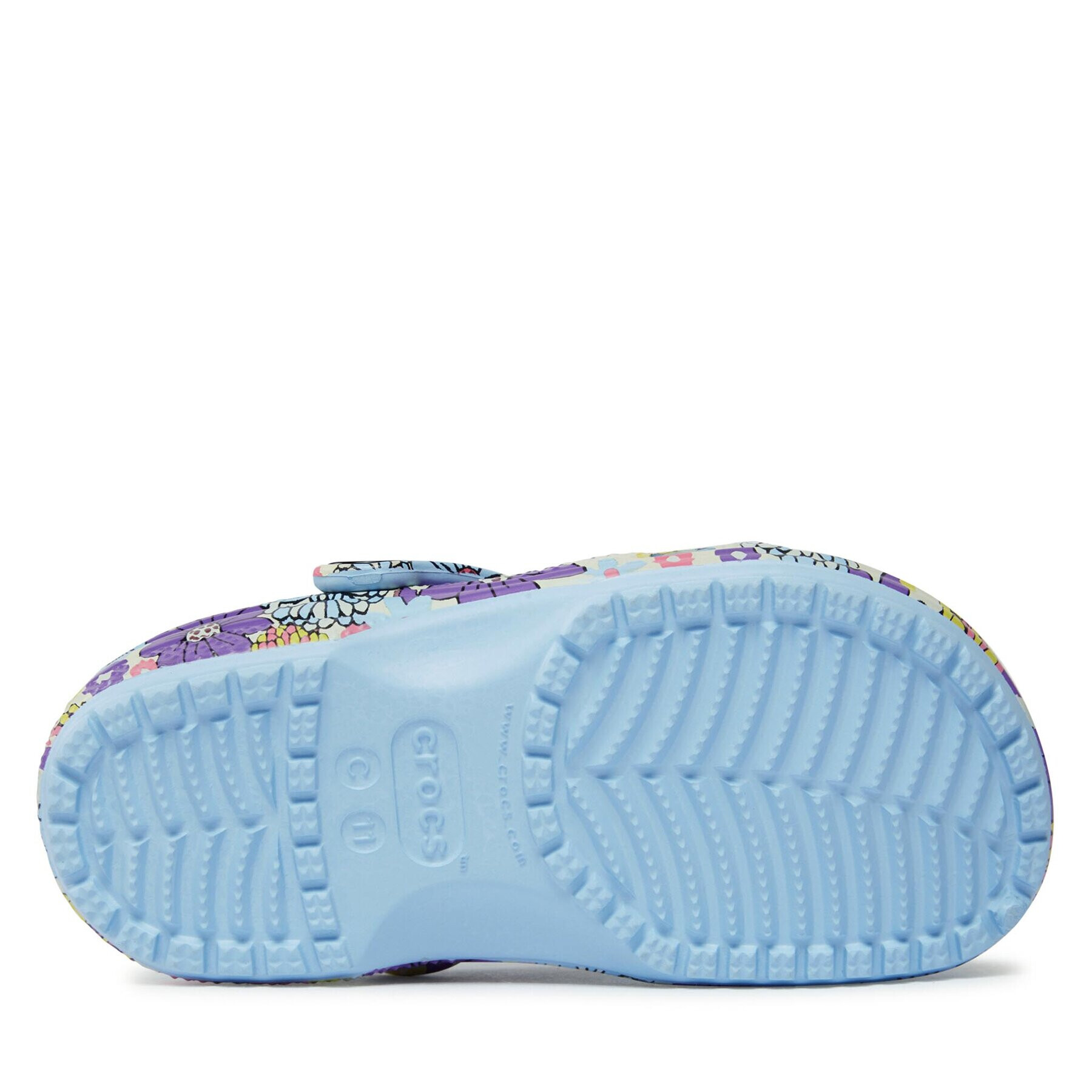 Crocs Чехли Classic Retro Floral Clog Kids 209059 Син - Pepit.bg