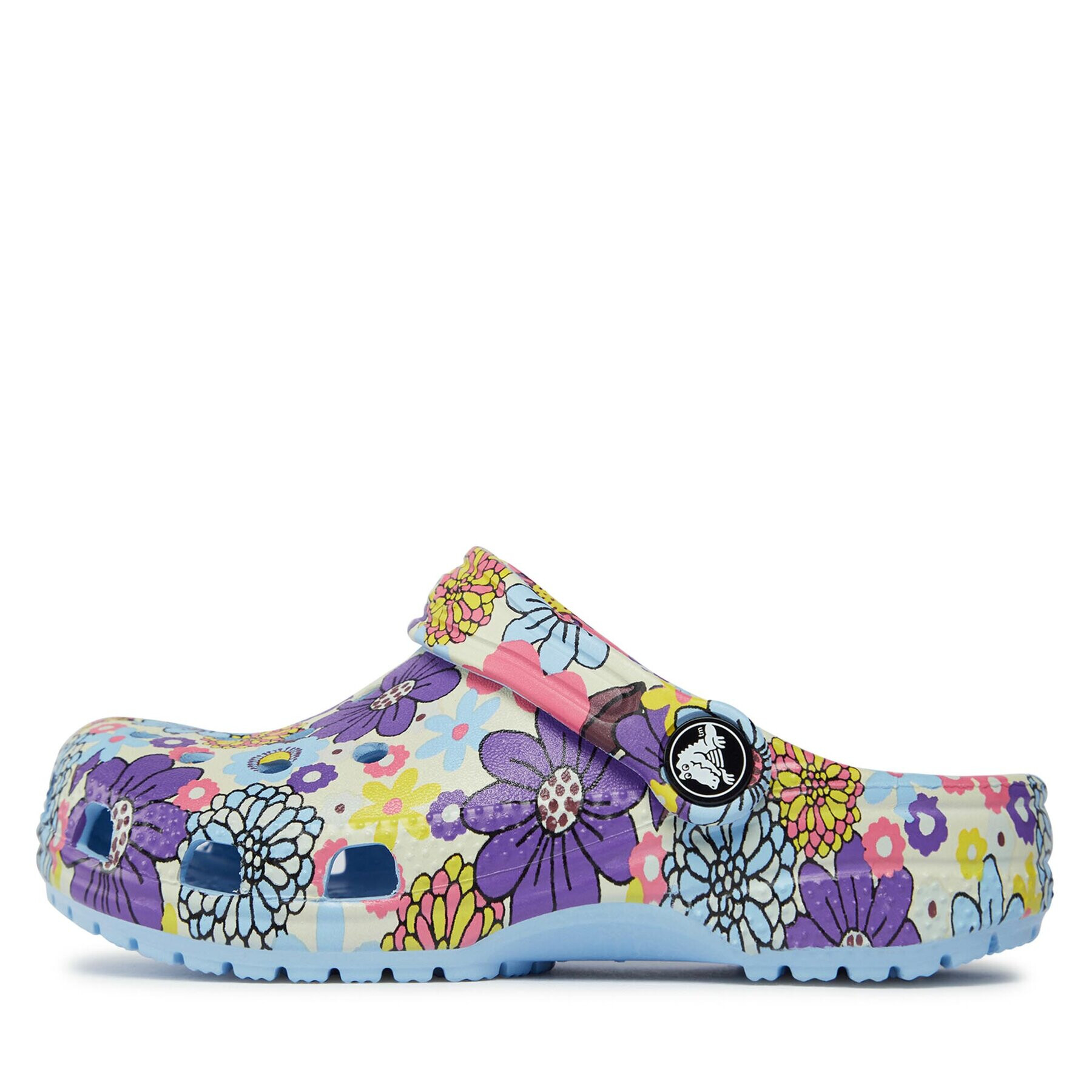 Crocs Чехли Classic Retro Floral Clog Kids 209059 Син - Pepit.bg