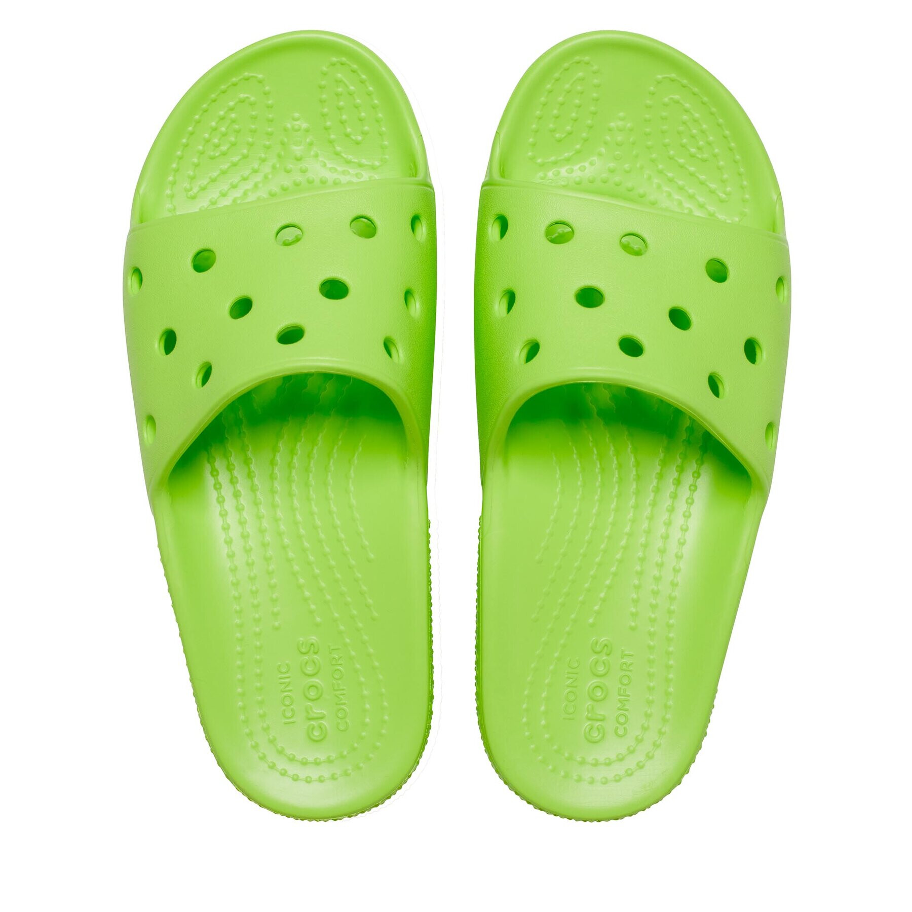 Crocs Чехли Classic Slide Kids 206396 Зелен - Pepit.bg