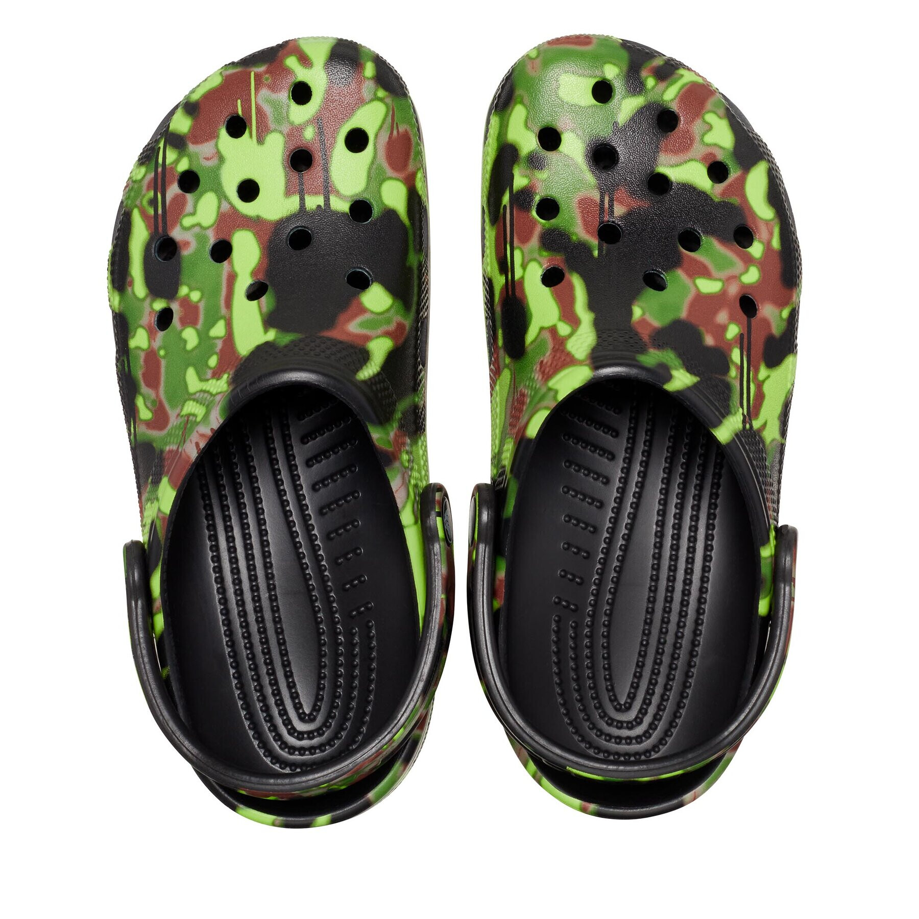 Crocs Чехли Classic Spray Camo Clog 208261 Черен - Pepit.bg