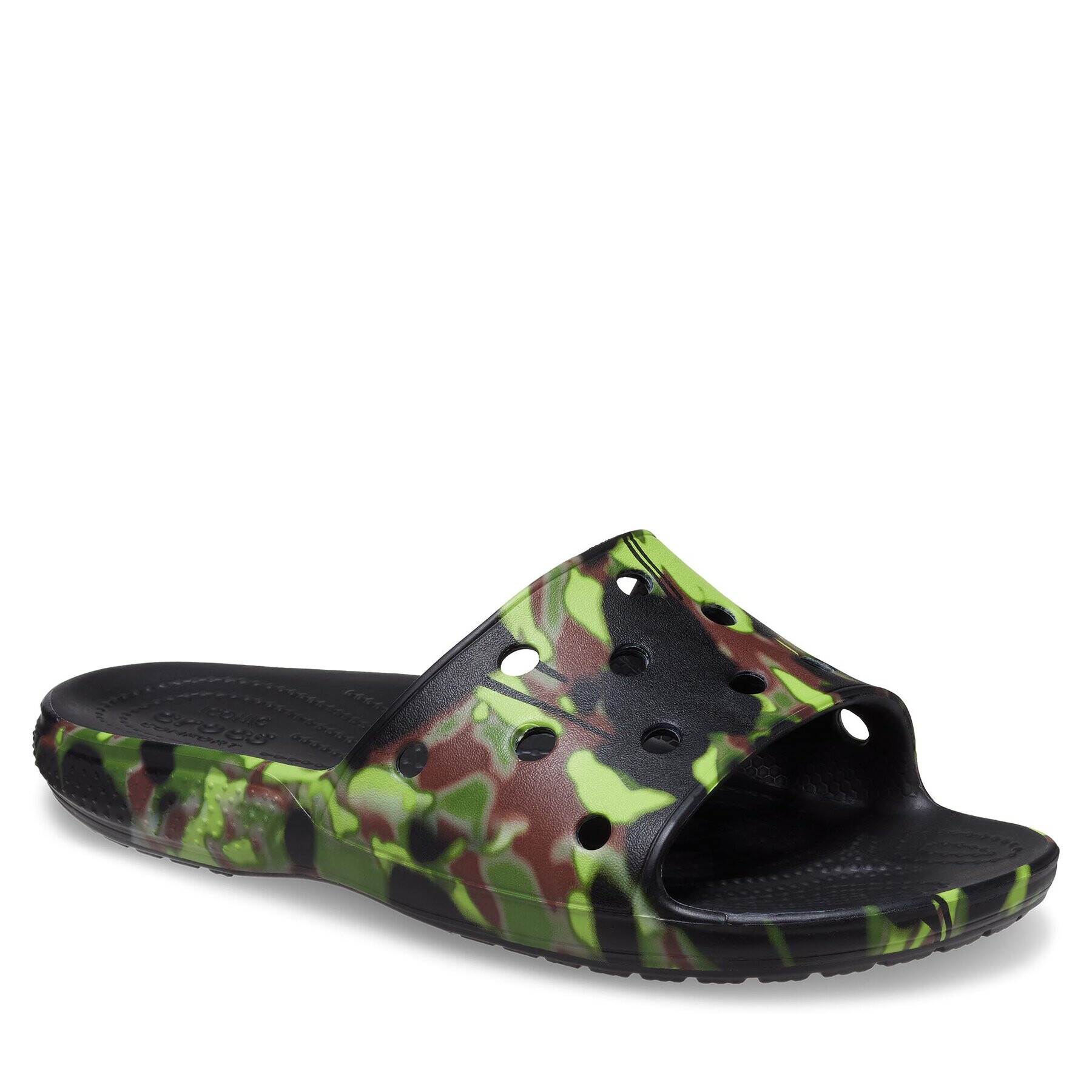 Crocs Чехли Classic Spray Camo Slide 208252 Черен - Pepit.bg