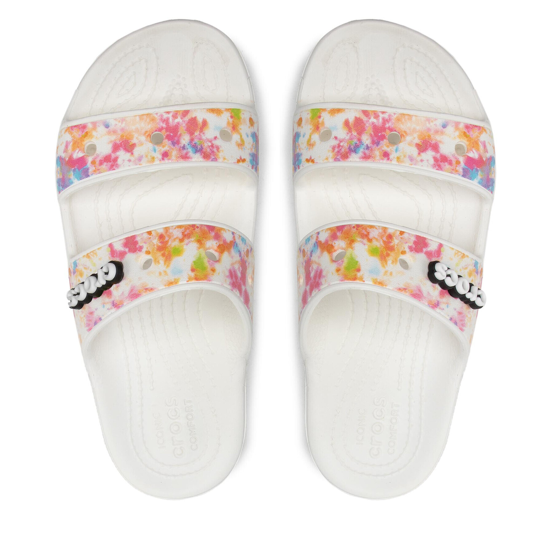 Crocs Чехли Classic Tiedye 207283 Бял - Pepit.bg