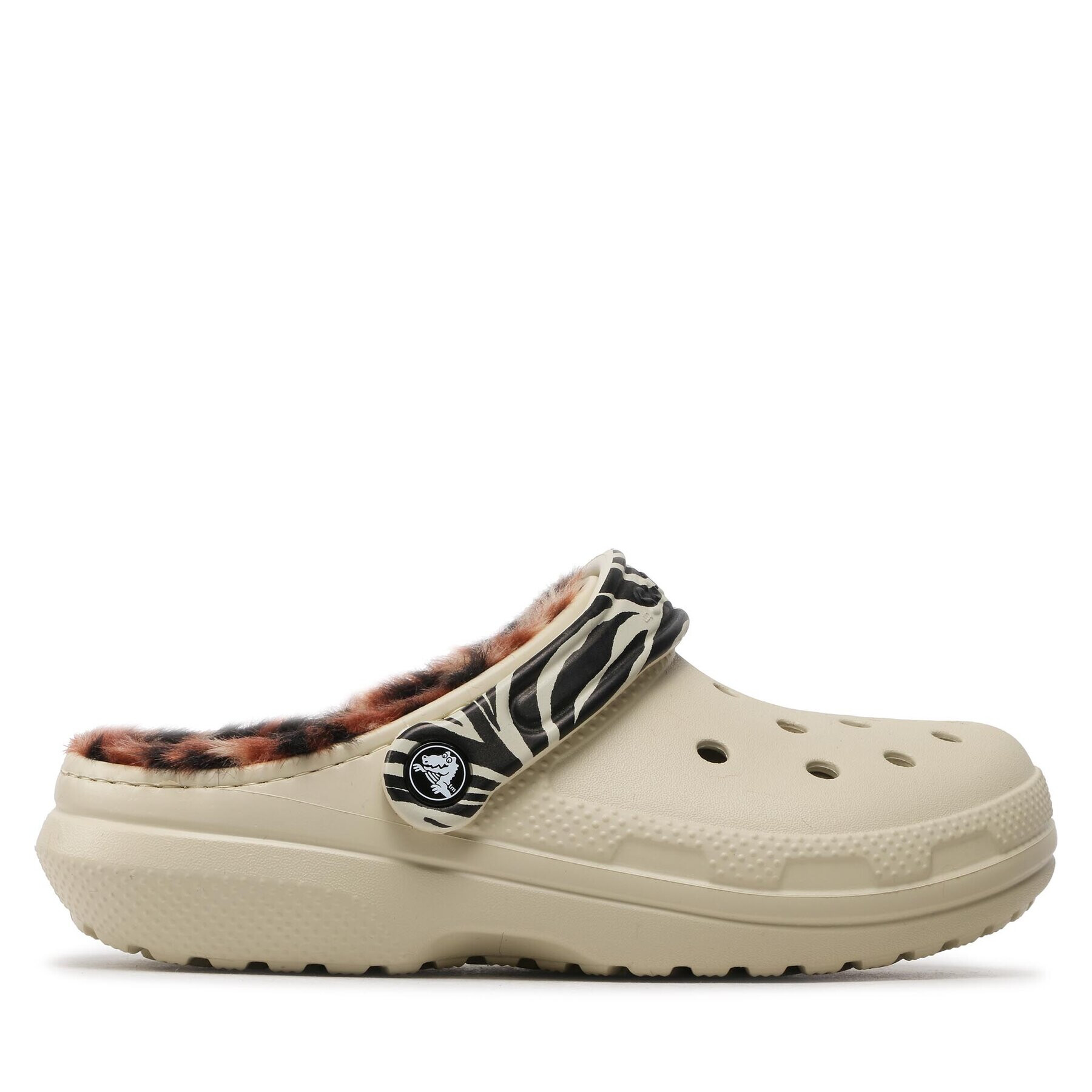 Crocs Чехли Classiclined Animalremixclog 207842 Бежов - Pepit.bg