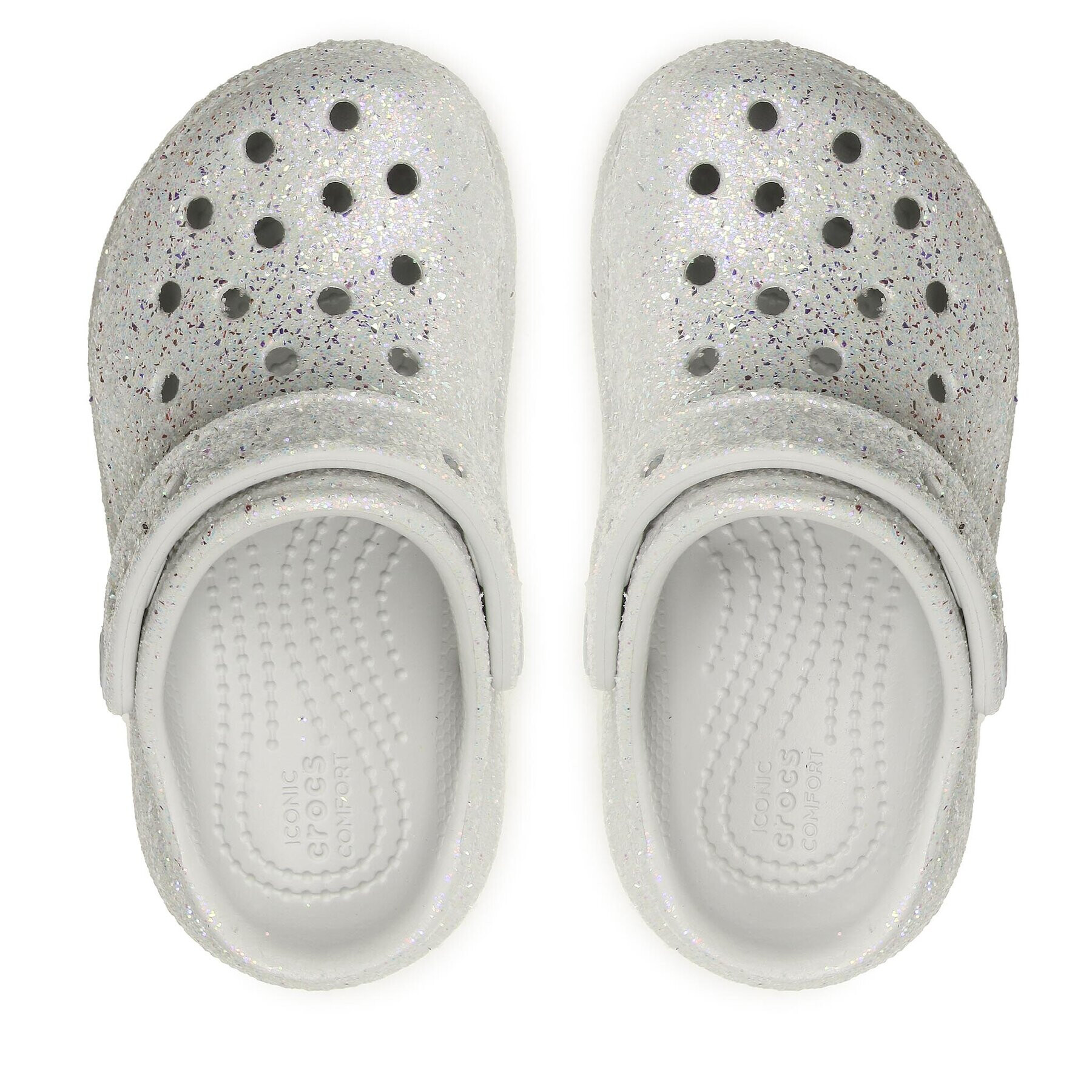 Crocs Чехли Cls Glitter Cutie Cgk 207834 Сив - Pepit.bg