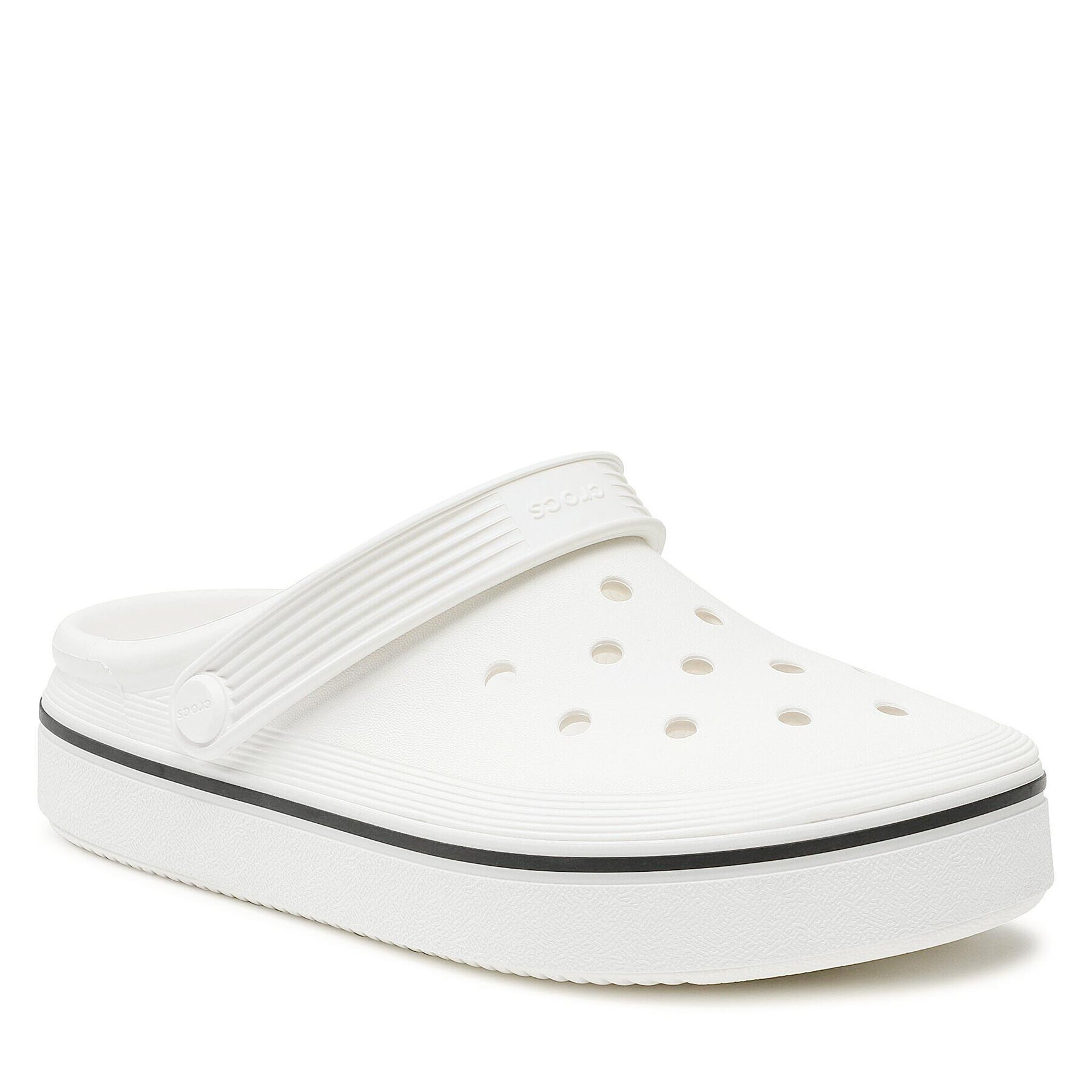 Crocs Чехли Crocband Clean Clog 208371 Бял - Pepit.bg