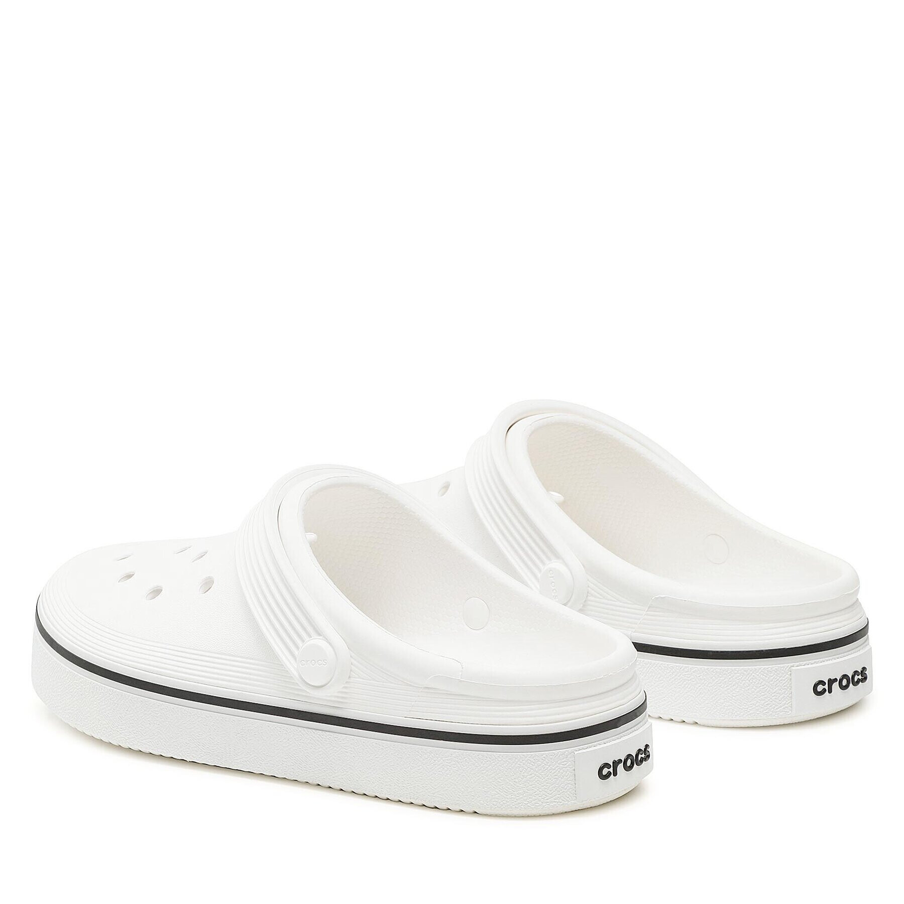 Crocs Чехли Crocband Clean Clog 208371 Бял - Pepit.bg