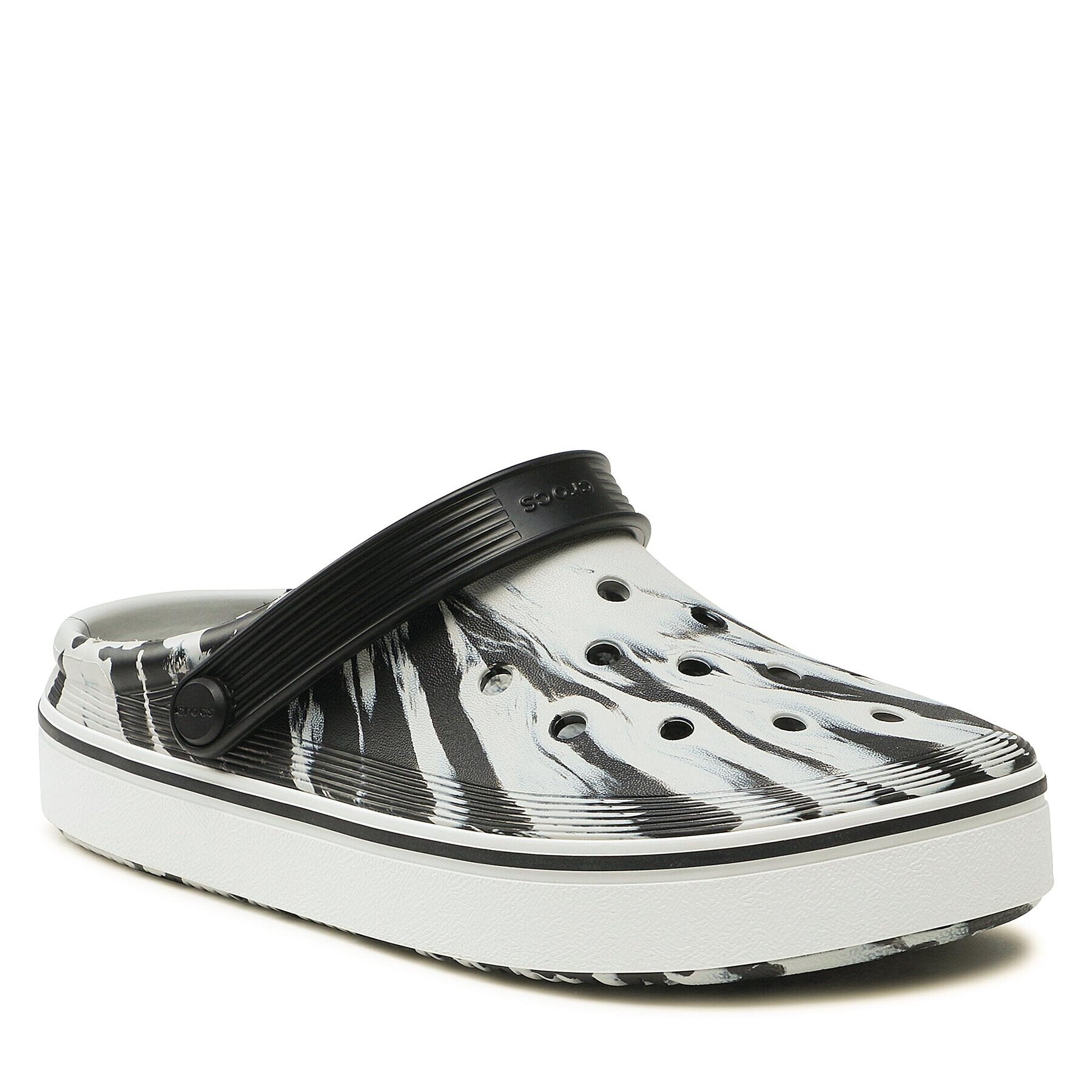 Crocs Чехли Crocband Clean Marbled Clog 208601 Черен - Pepit.bg