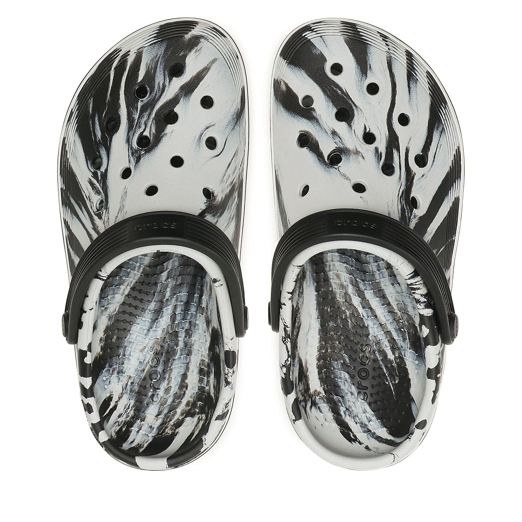 Crocs Чехли Crocband Clean Marbled Clog 208601 Черен - Pepit.bg