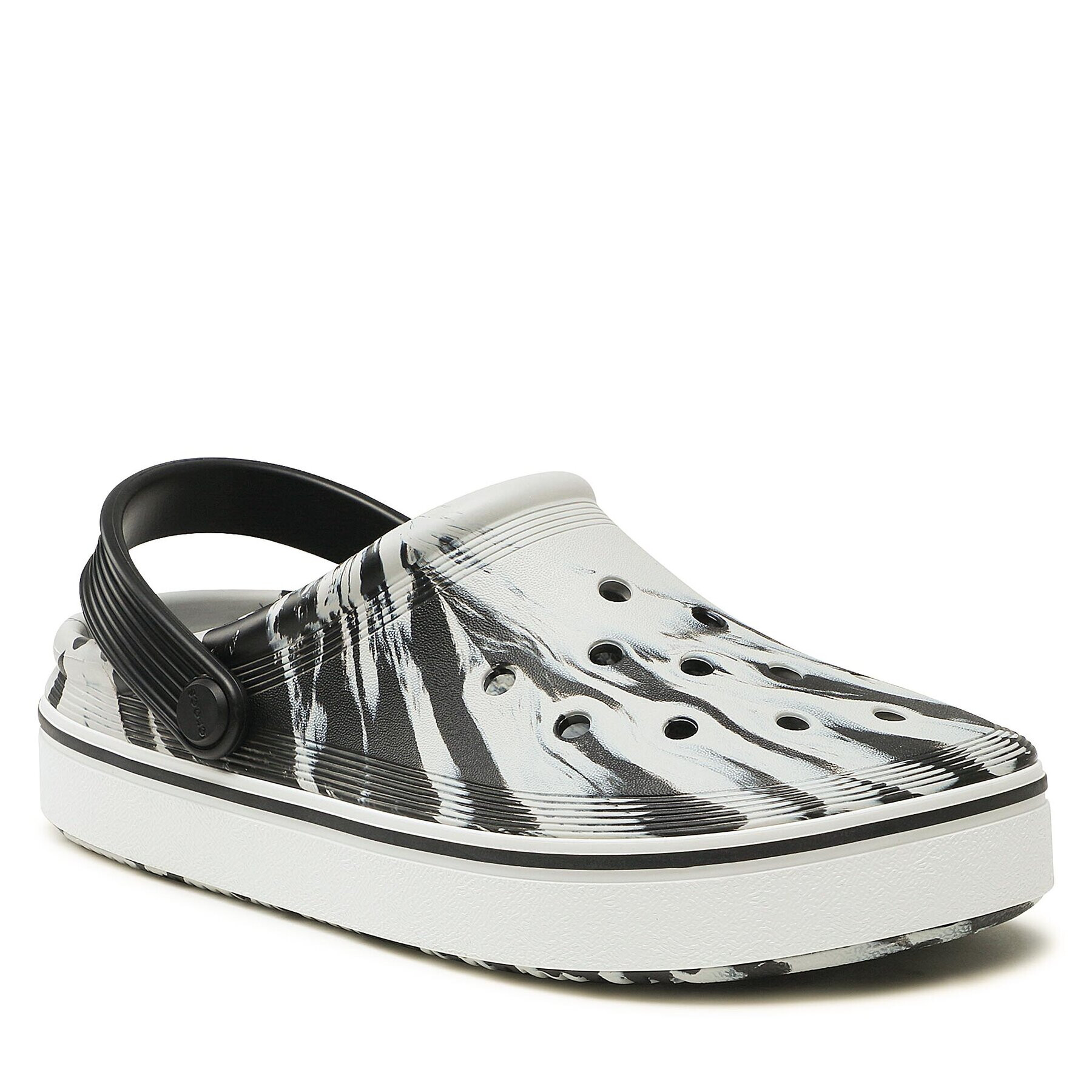 Crocs Чехли Crocband Clean Marbled Clog 208601 Черен - Pepit.bg