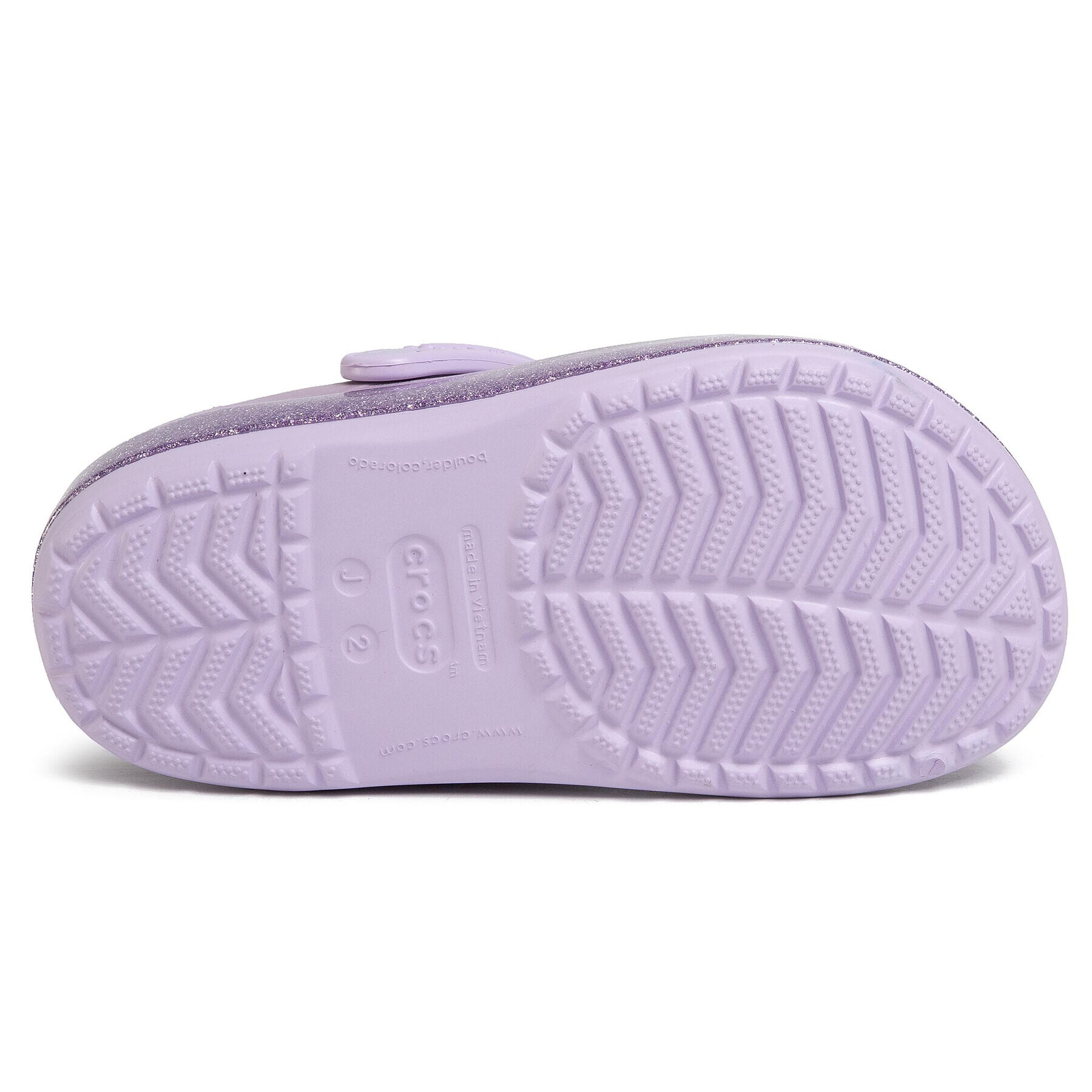 Crocs Чехли Crocband Glitter Clog K 205936 Виолетов - Pepit.bg