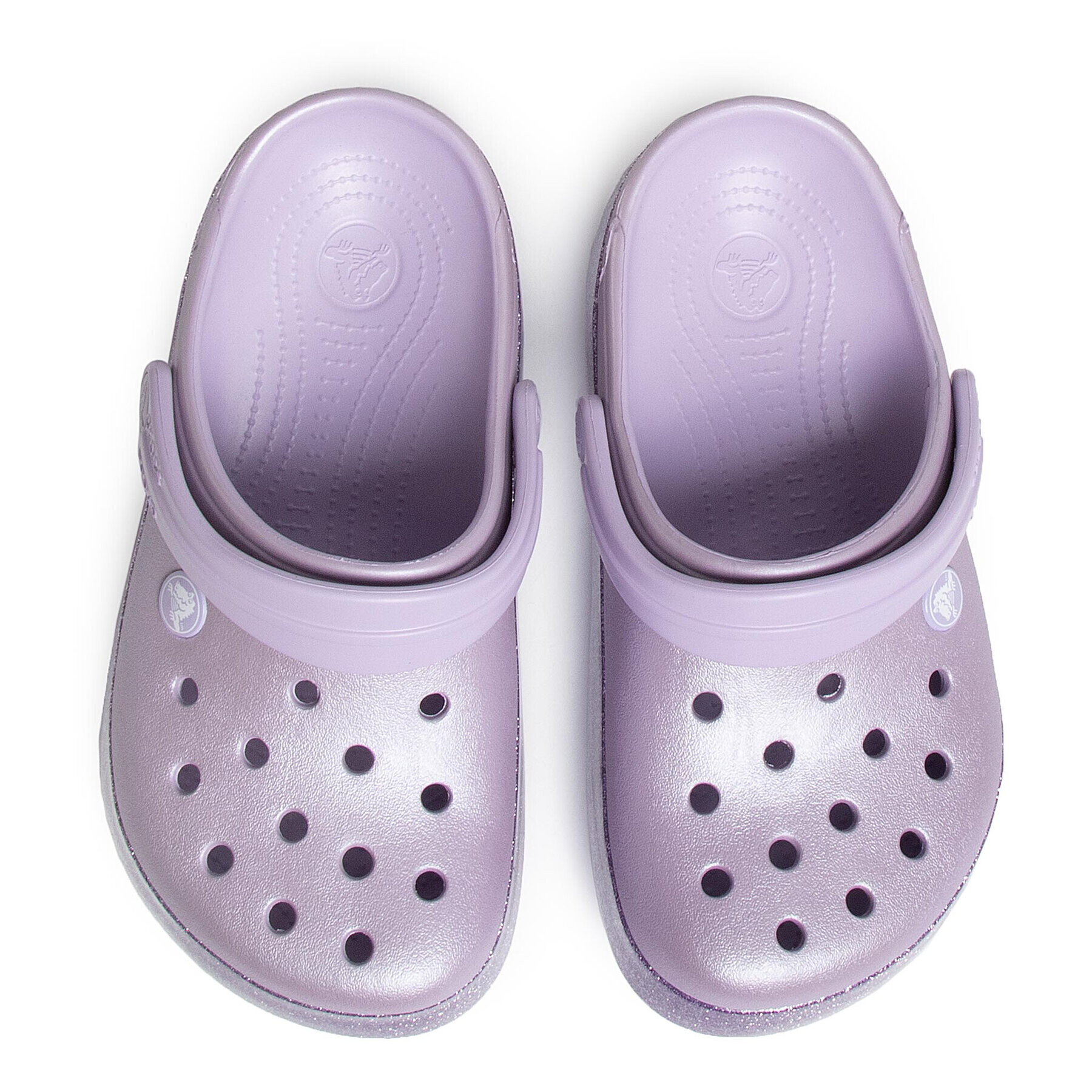 Crocs Чехли Crocband Glitter Clog K 205936 Виолетов - Pepit.bg