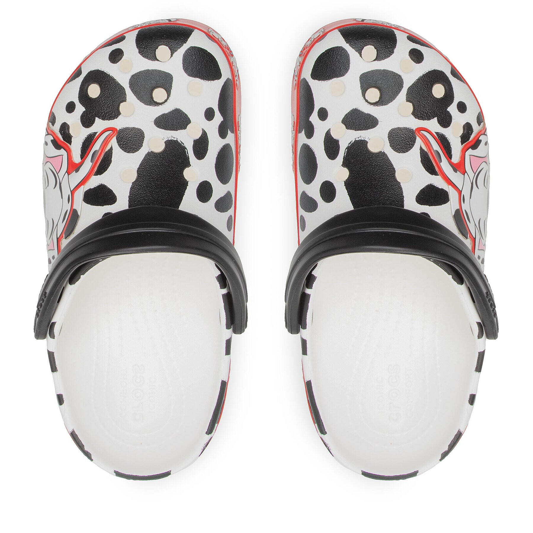 Crocs Чехли Fl 101 Dalmatians Clog K 207483 Бял - Pepit.bg