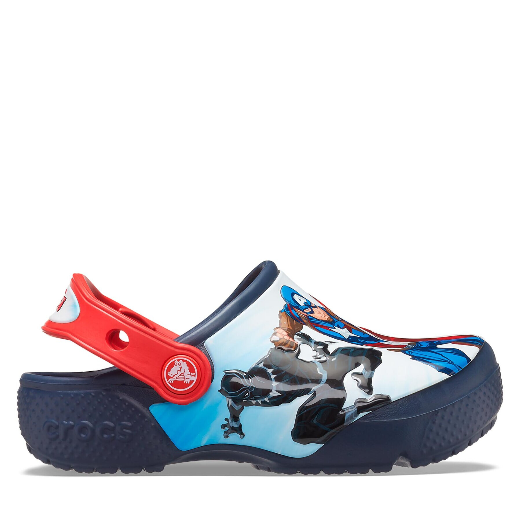 Crocs Чехли Fl Avengers Patch Clog 207069 Тъмносин - Pepit.bg