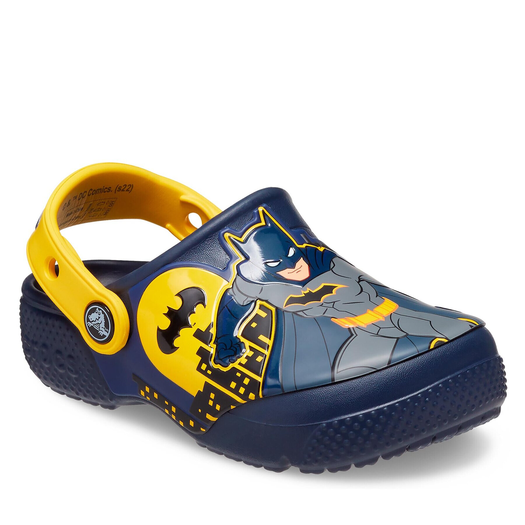 Crocs Чехли Fl Batman Patch Clog K Clog 207470 Тъмносин - Pepit.bg