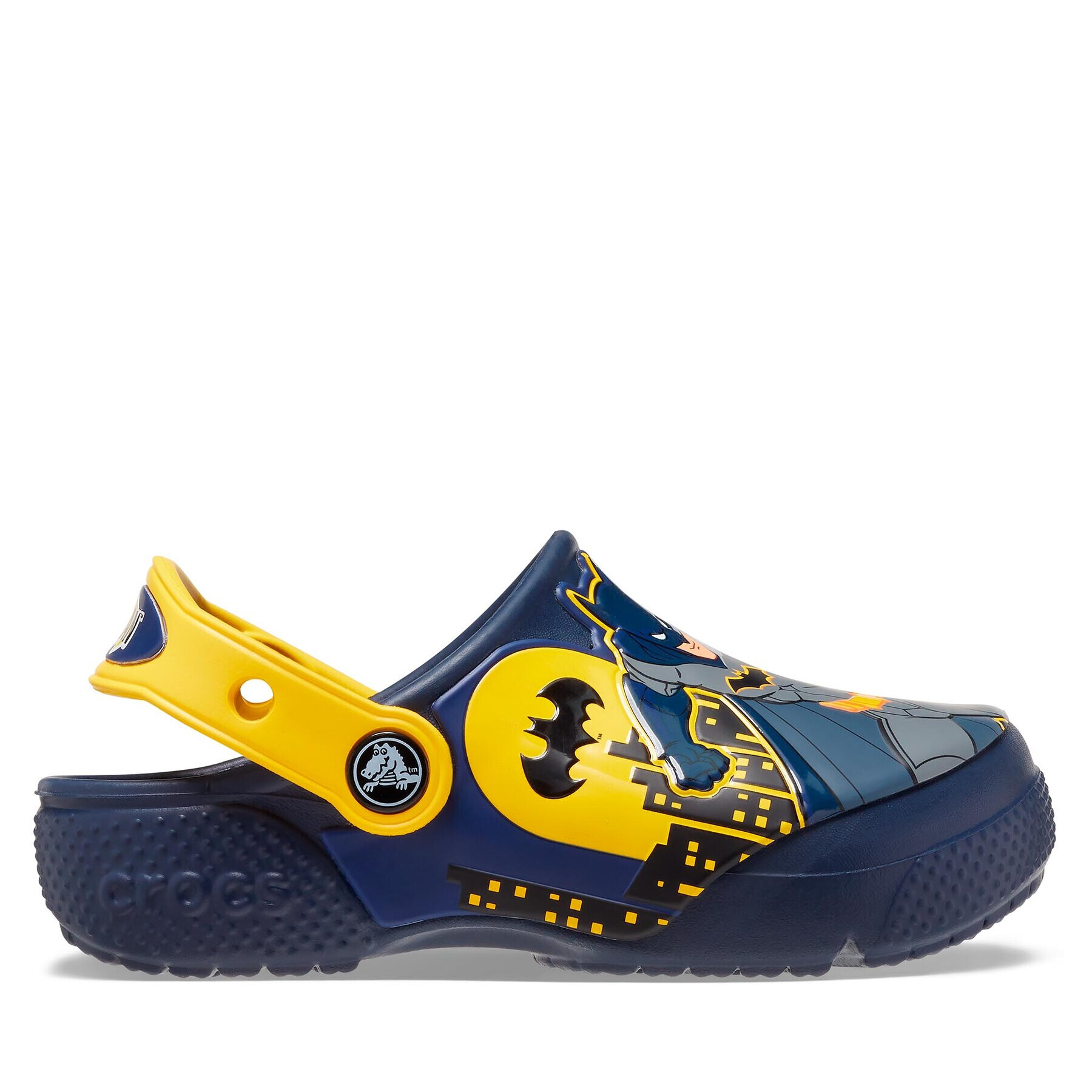 Crocs Чехли Fl Batman Patch Clog K Clog 207470 Тъмносин - Pepit.bg