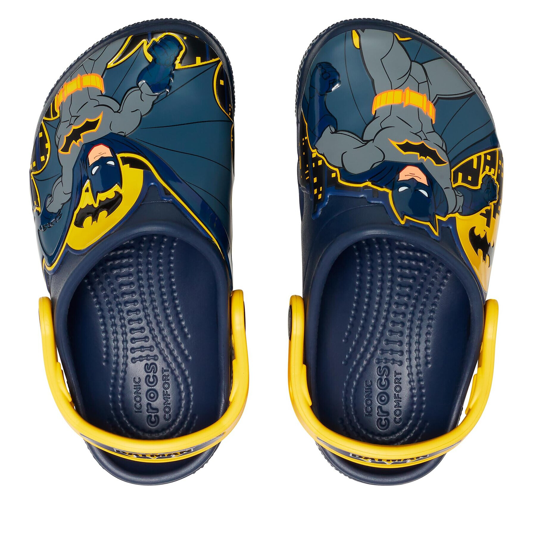 Crocs Чехли Fl Batman Patch Clog K Clog 207470 Тъмносин - Pepit.bg