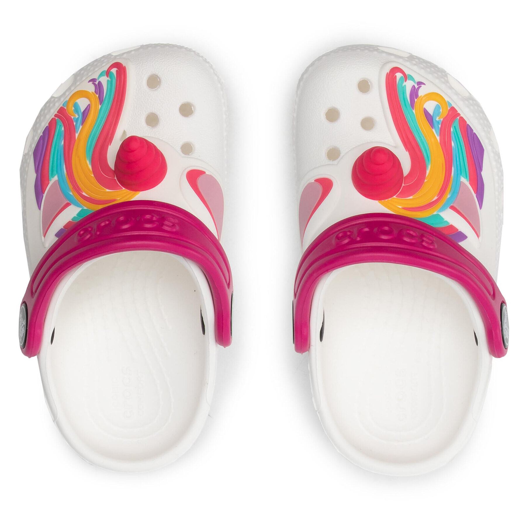 Crocs Чехли Fl Classic Iam Unicorn Clog 207073 Бял - Pepit.bg