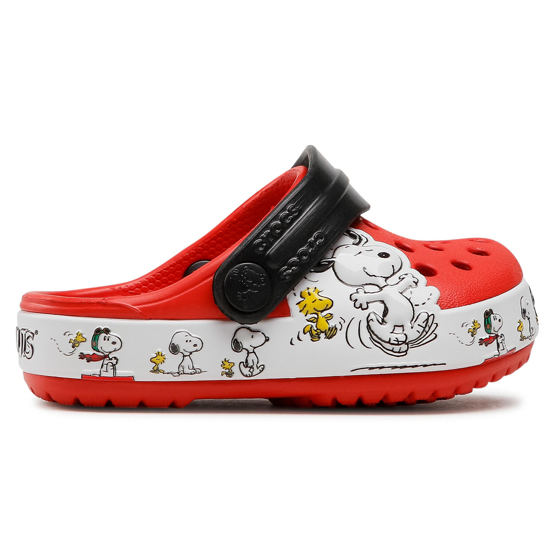 Crocs Чехли Fl Snoopy Woodstock Cg K 206176 Червен - Pepit.bg