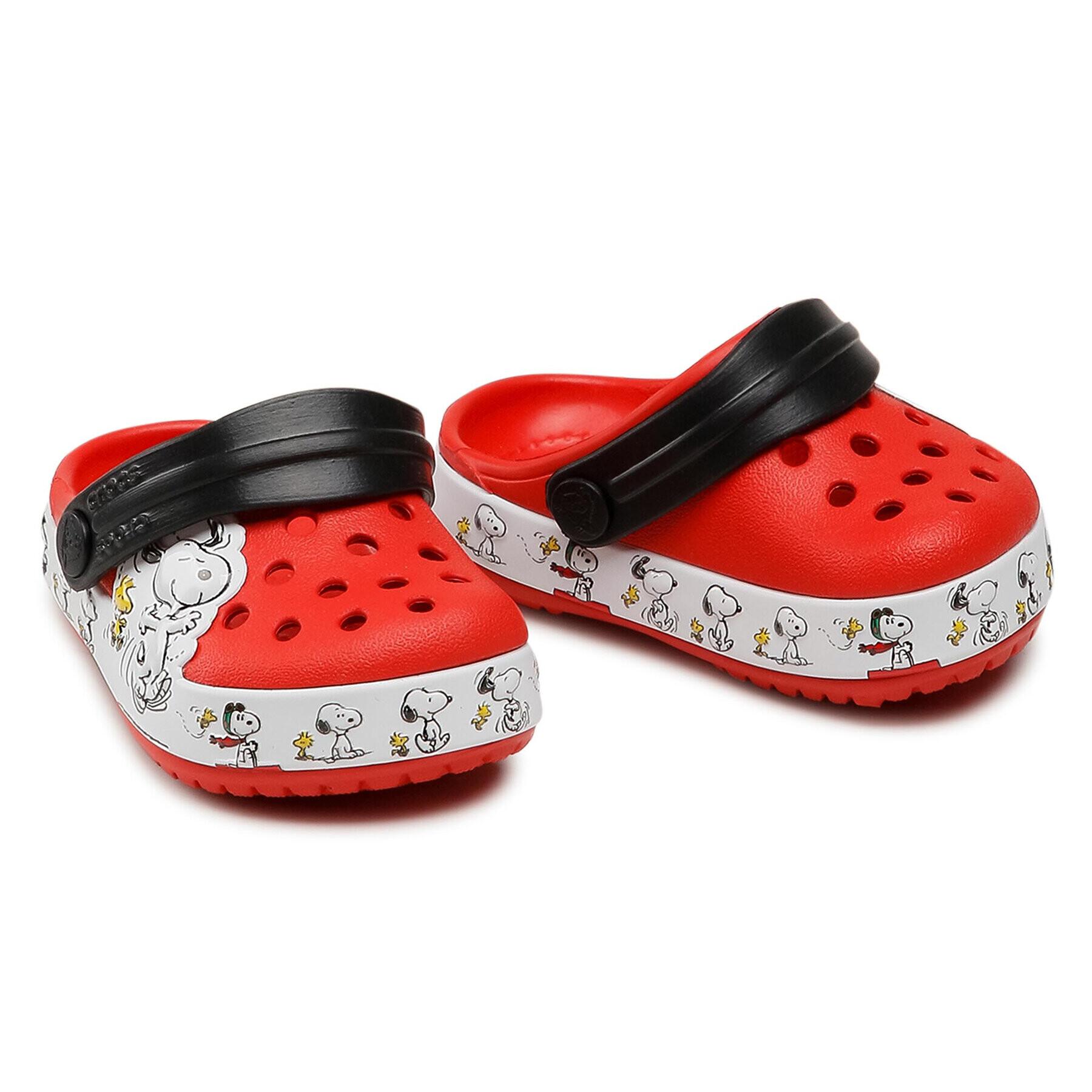 Crocs Чехли Fl Snoopy Woodstock Cg K 206176 Червен - Pepit.bg