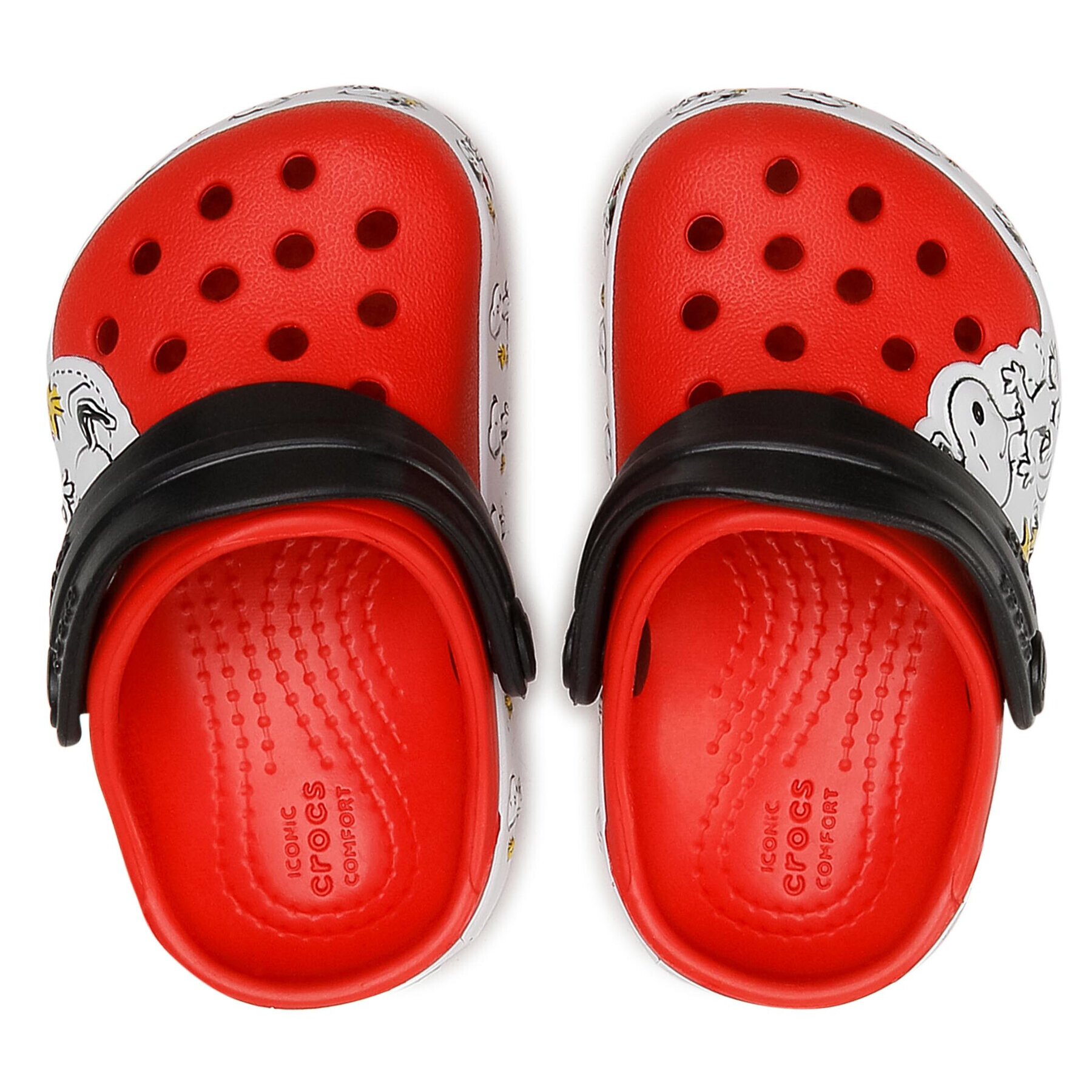 Crocs Чехли Fl Snoopy Woodstock Cg K 206176 Червен - Pepit.bg