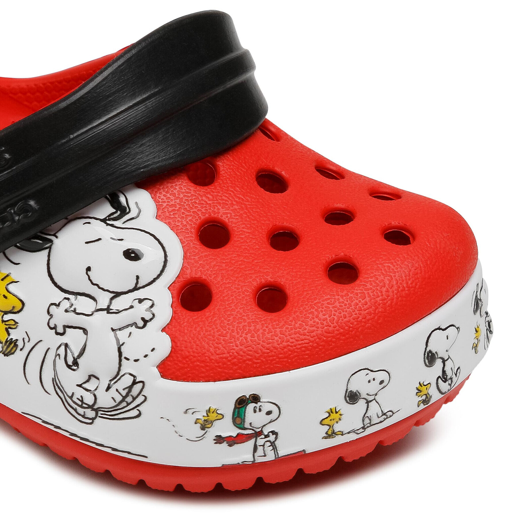 Crocs Чехли Fl Snoopy Woodstock Cg K 206176 Червен - Pepit.bg