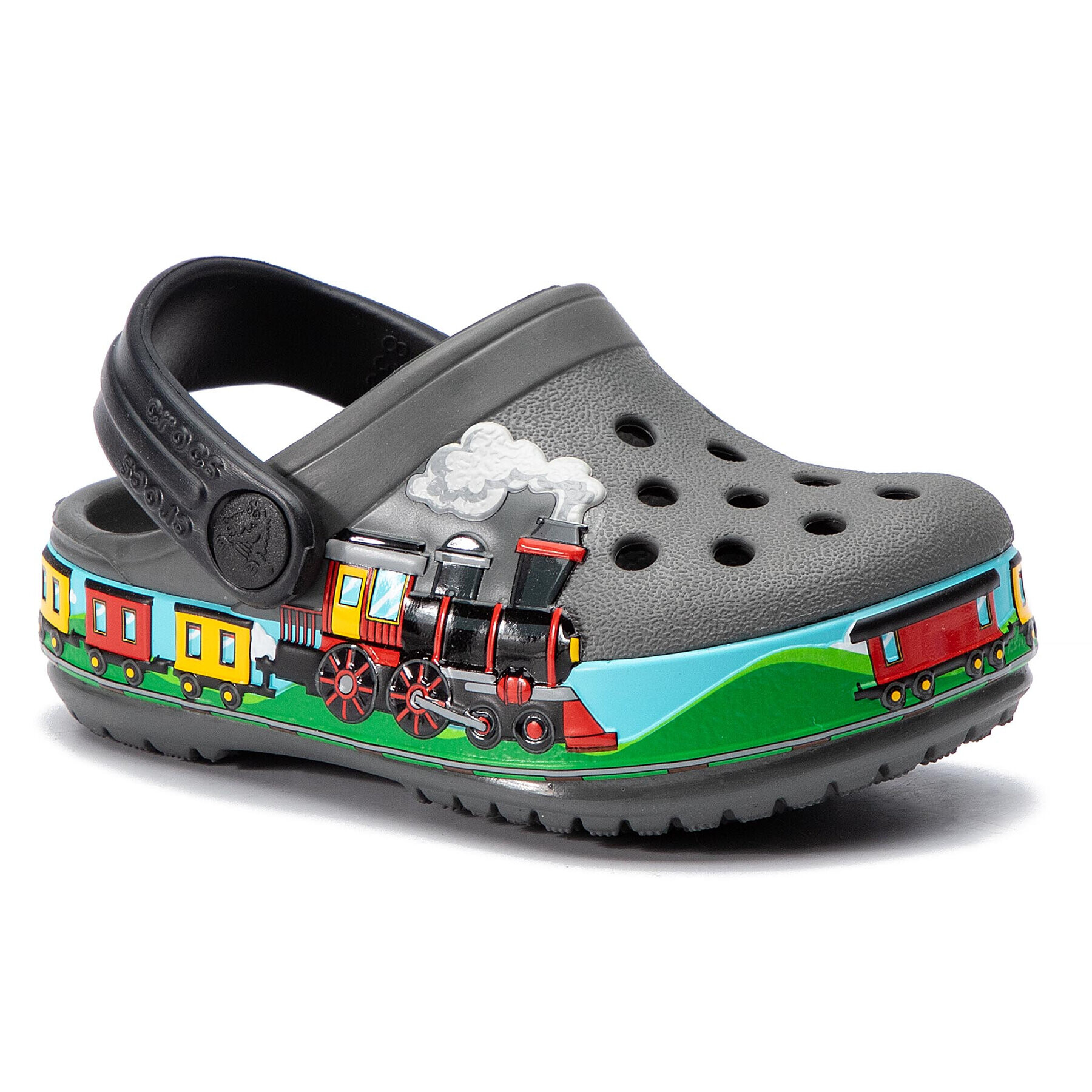 Crocs Чехли fl Train Band Clog K 205516 Сив - Pepit.bg
