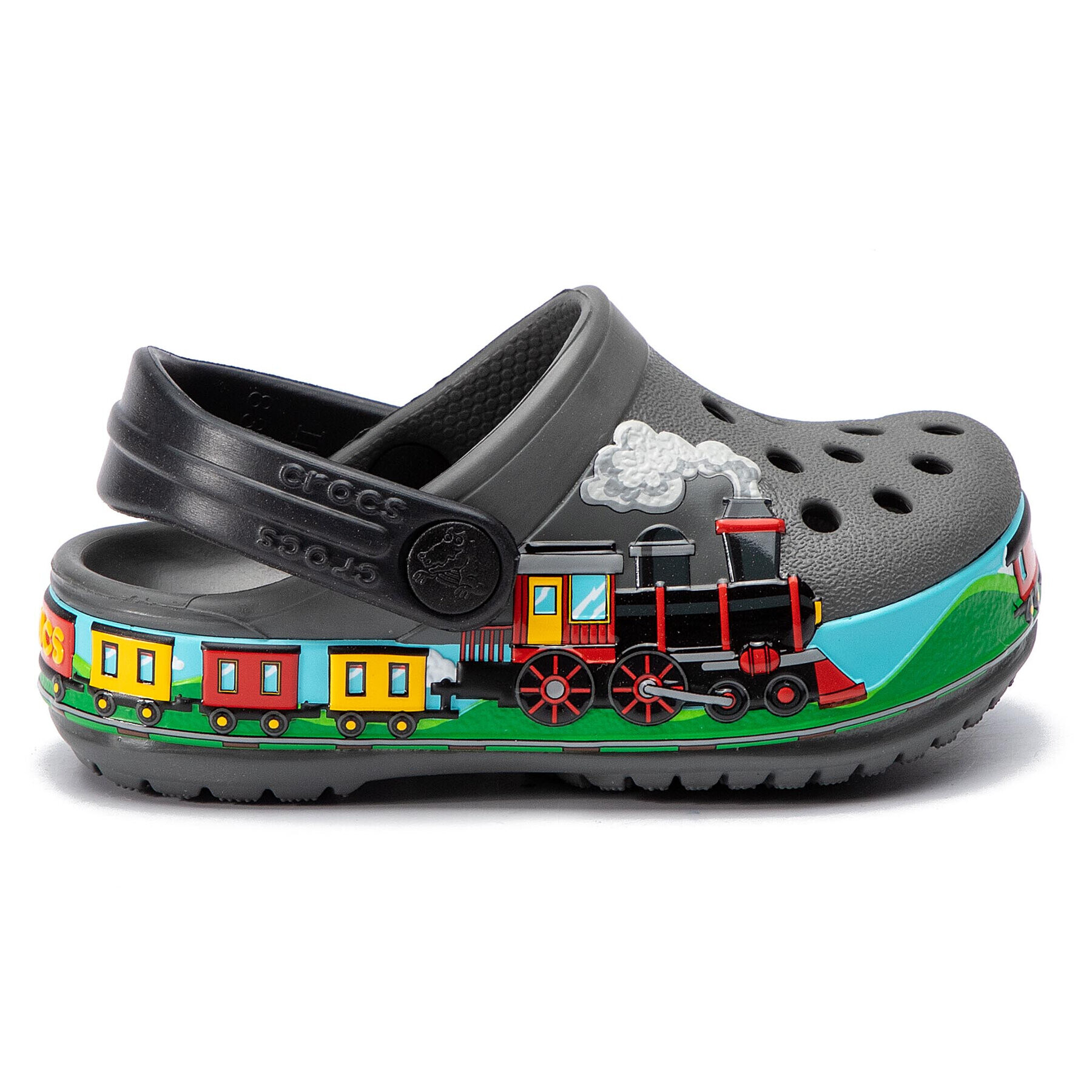 Crocs Чехли fl Train Band Clog K 205516 Сив - Pepit.bg