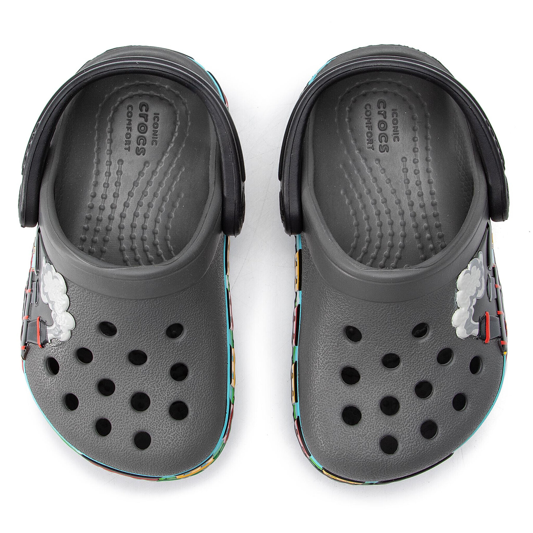 Crocs Чехли fl Train Band Clog K 205516 Сив - Pepit.bg