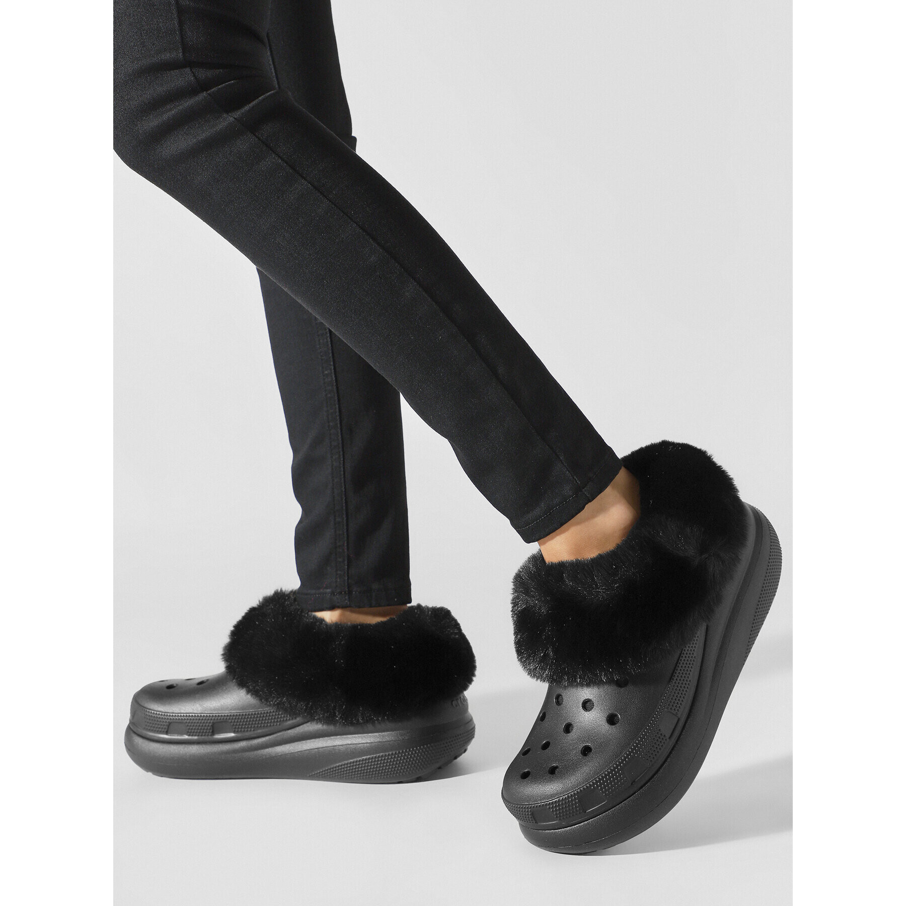 Crocs Чехли Furever Crush Clog 208446 Черен - Pepit.bg