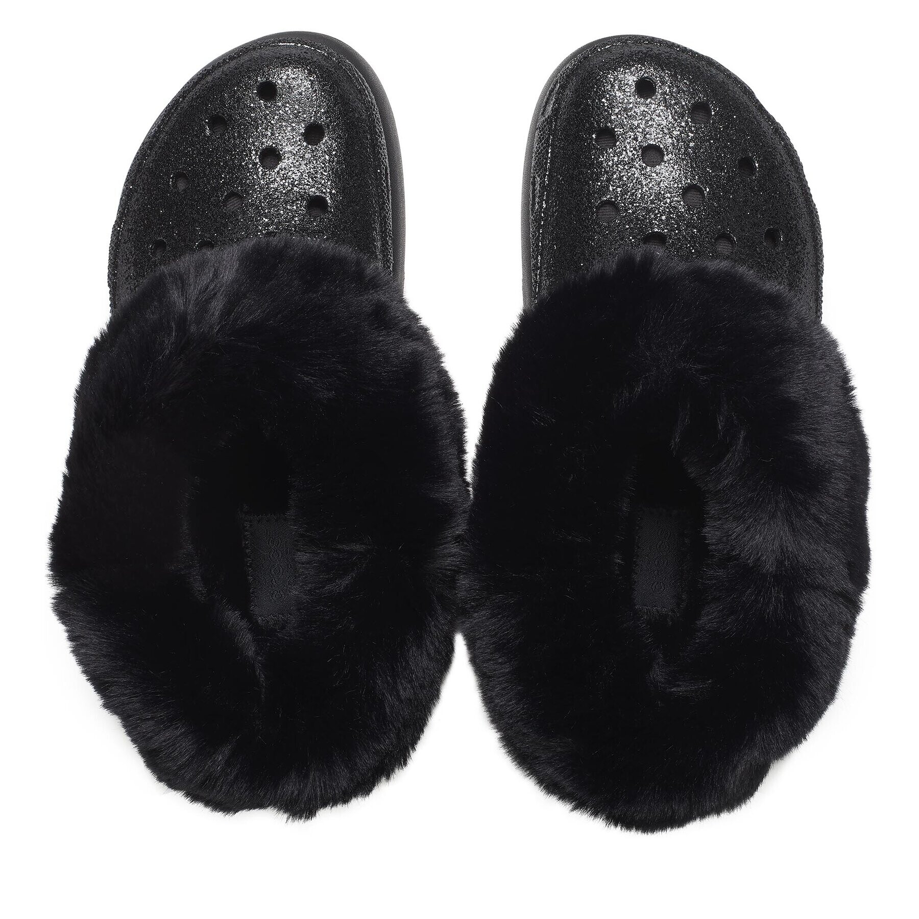 Crocs Чехли Furever Crush Crystal Glitter 208974 Черен - Pepit.bg