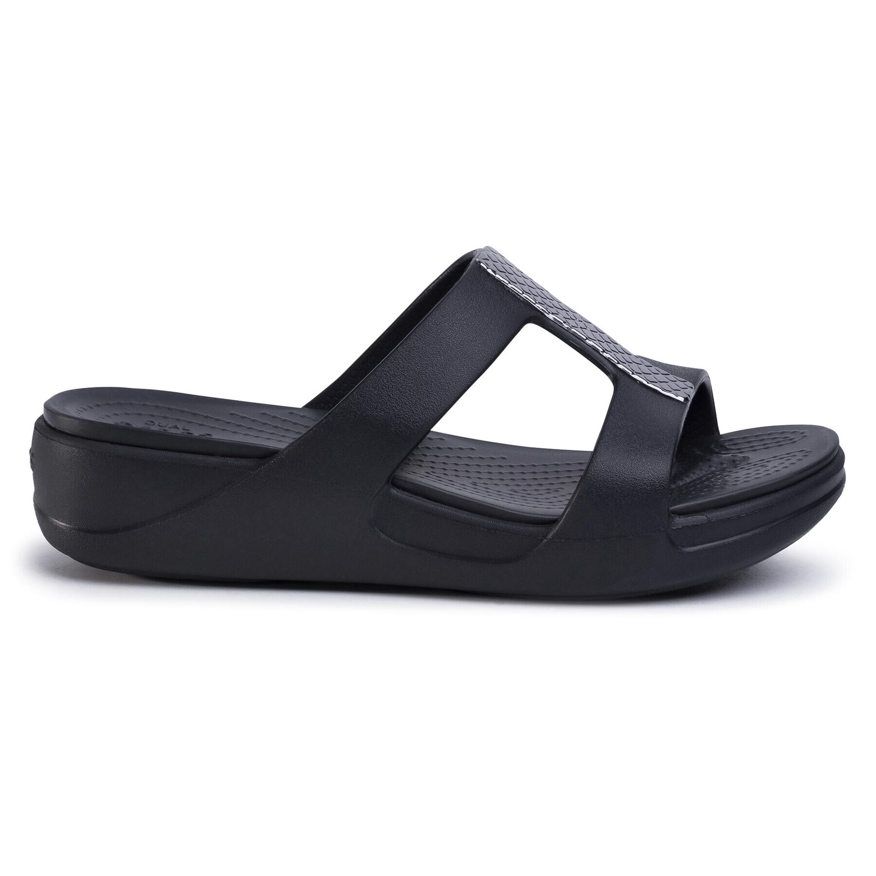 Crocs Чехли Monterey Metallic Slp On Wdg W 206319 Черен - Pepit.bg