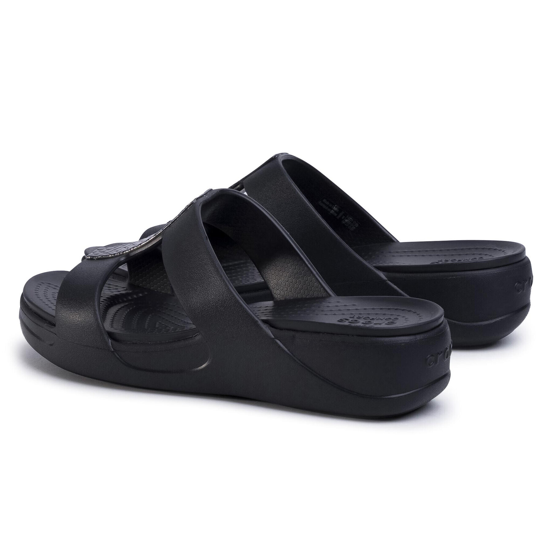 Crocs Чехли Monterey Metallic Slp On Wdg W 206319 Черен - Pepit.bg