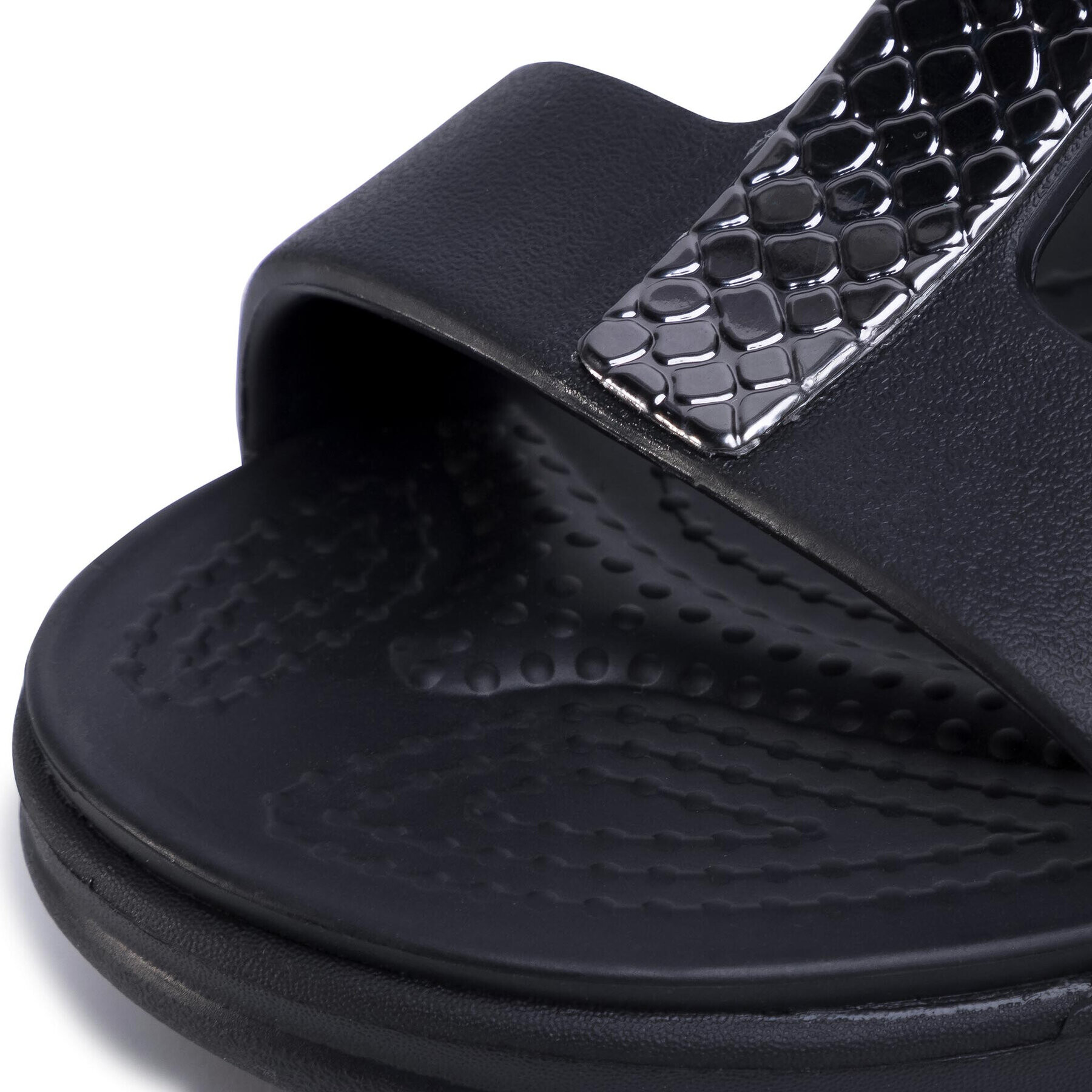 Crocs Чехли Monterey Metallic Slp On Wdg W 206319 Черен - Pepit.bg