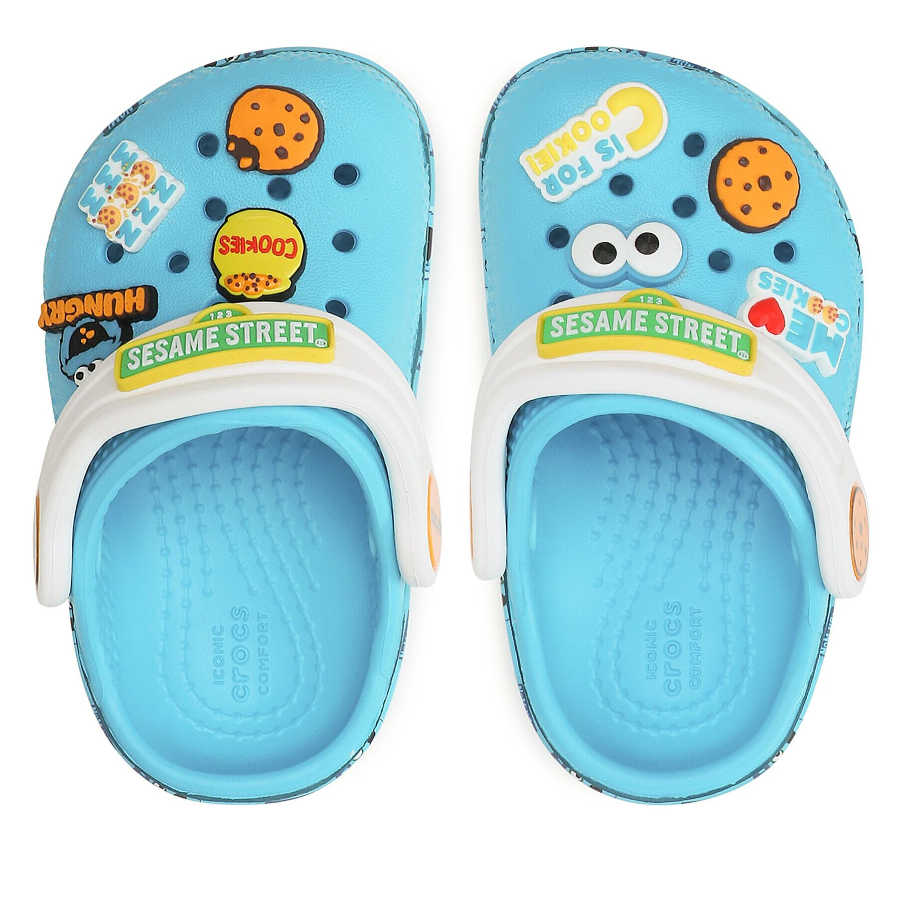 Crocs Чехли Sesame Workshop Classic Clog T 208847 Син - Pepit.bg