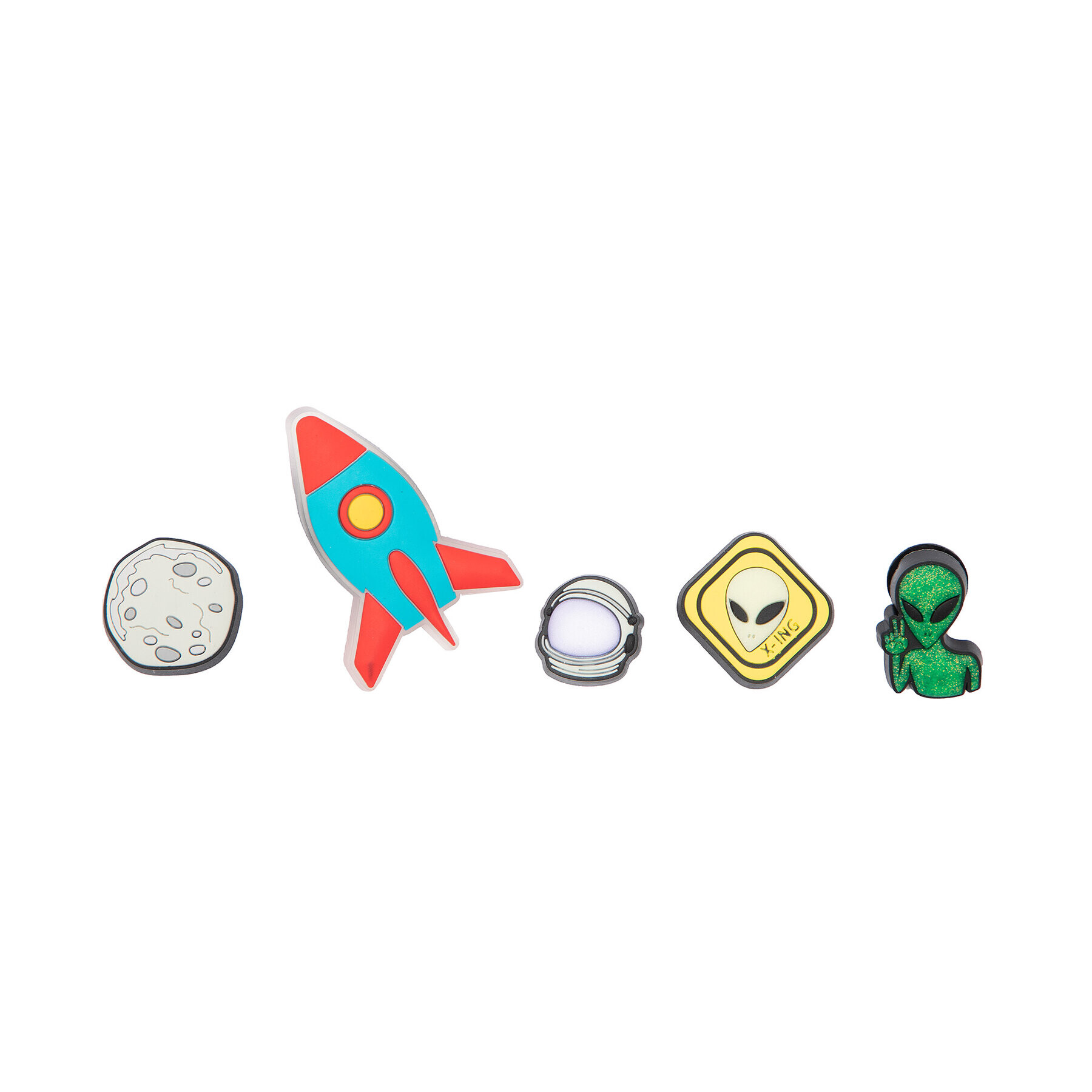 Crocs Декорация за обувки Jibbitz Outer Space 5 pack 10008459 Цветен - Pepit.bg