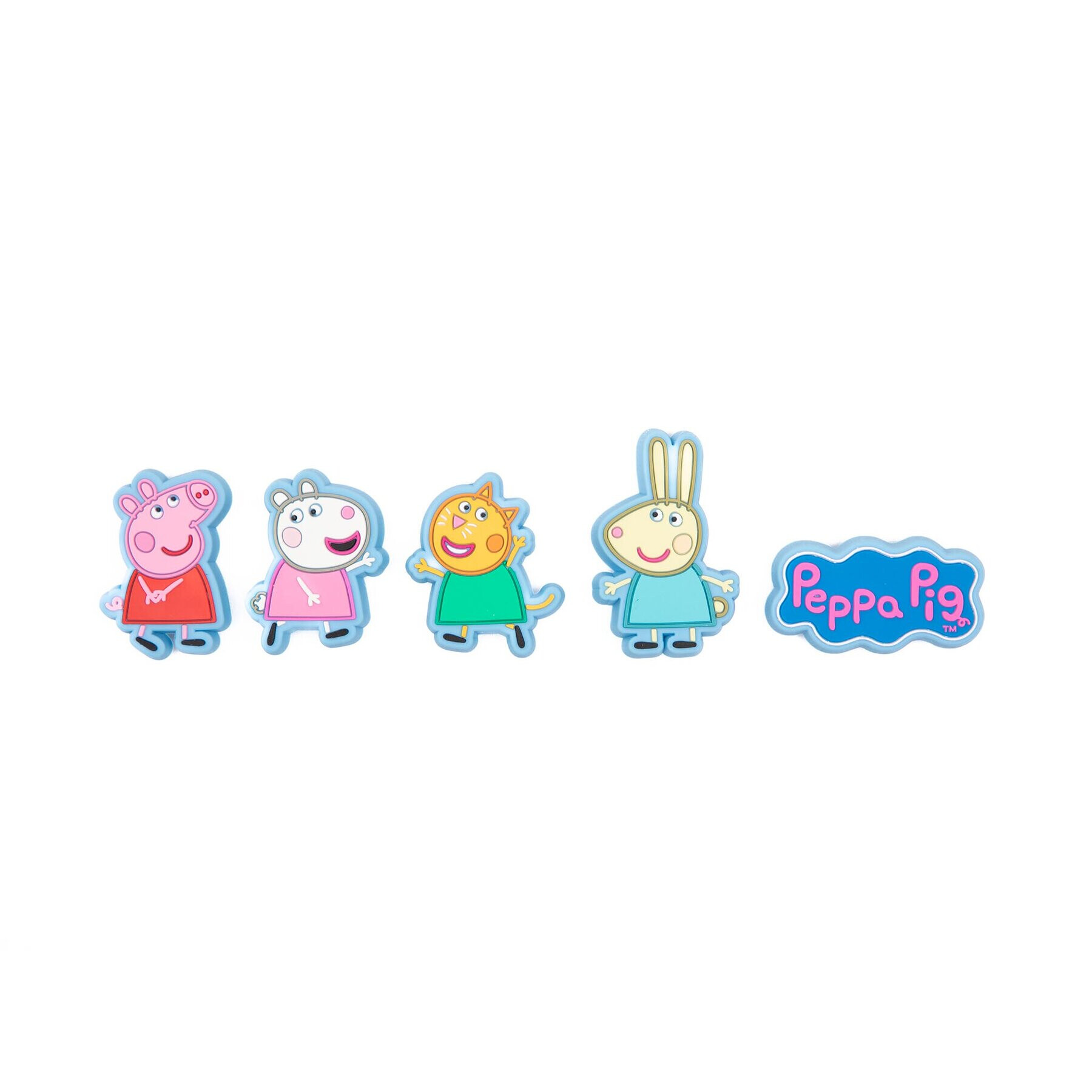 Crocs Декорация за обувки Jibbitz Peppa Pig 5 Pack 10010006 Син - Pepit.bg