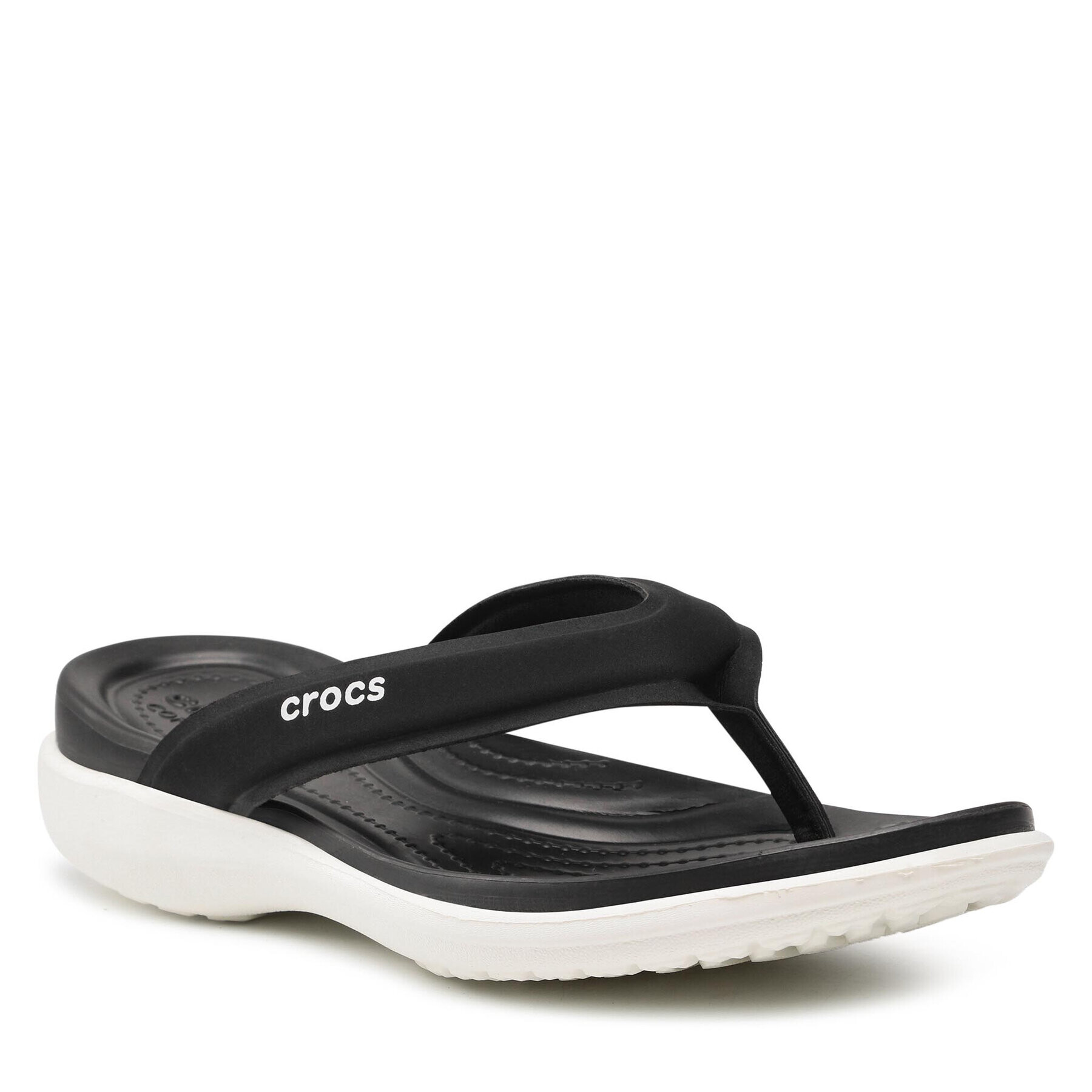 Crocs Джапанки Capri V Sporty Flip W 206780 Черен - Pepit.bg