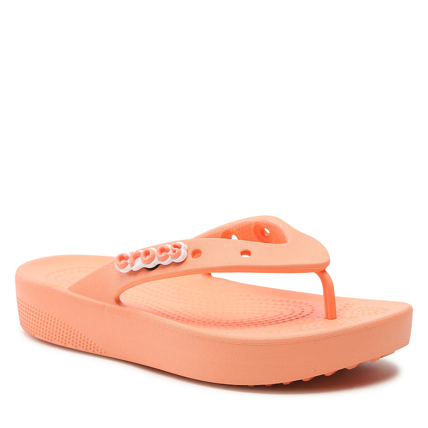 Crocs Джапанки Classic Platform Flip W 207714 Оранжев - Pepit.bg