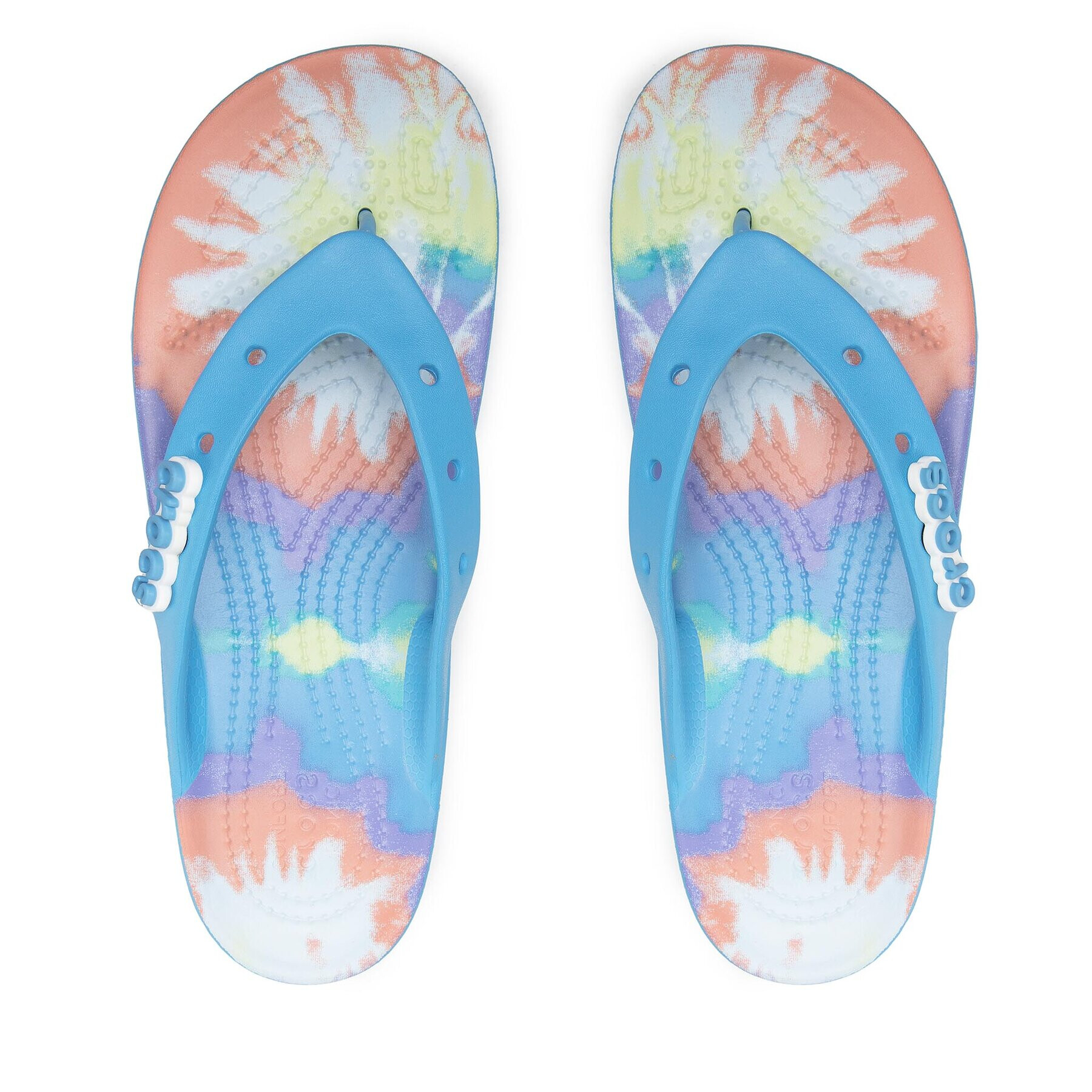 Crocs Джапанки Classic Platform Tiedye 208043 Син - Pepit.bg