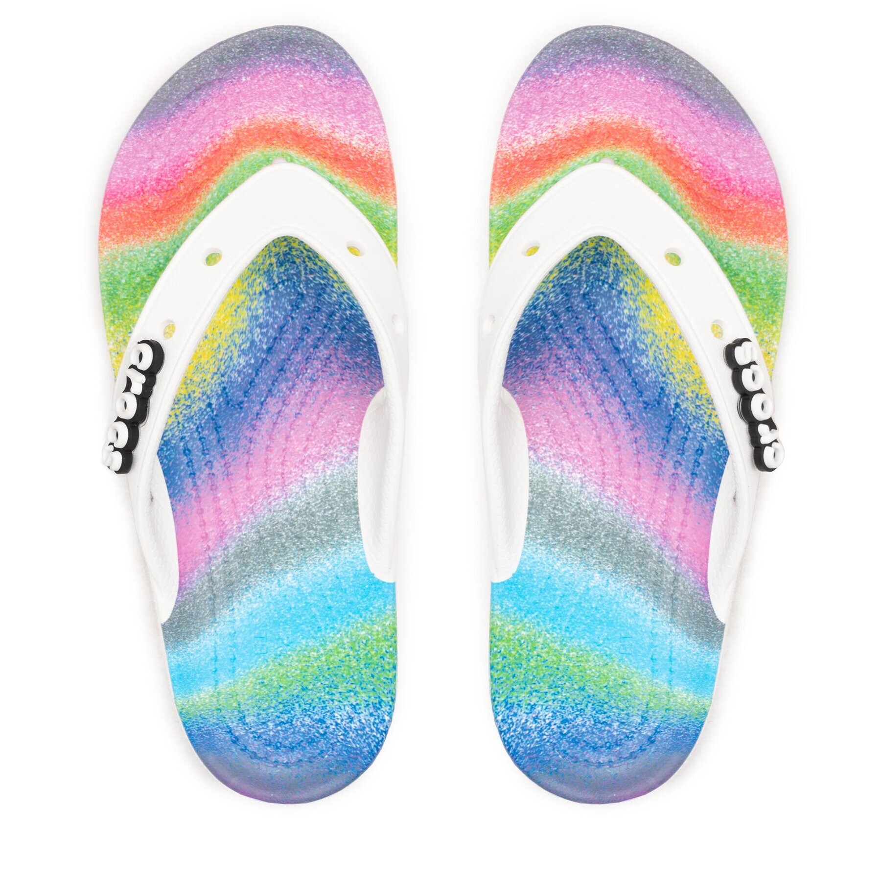 Crocs Джапанки Classic Spray Dye Flip 208056 Бял - Pepit.bg